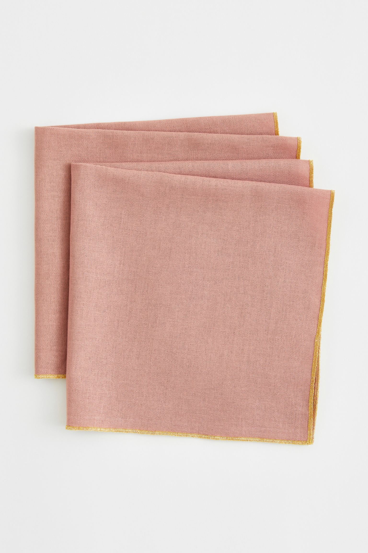 H&M Home Бавовняна серветка, 2 шт., античний рожевий, Різні розміри 1101795002 | 1101795002