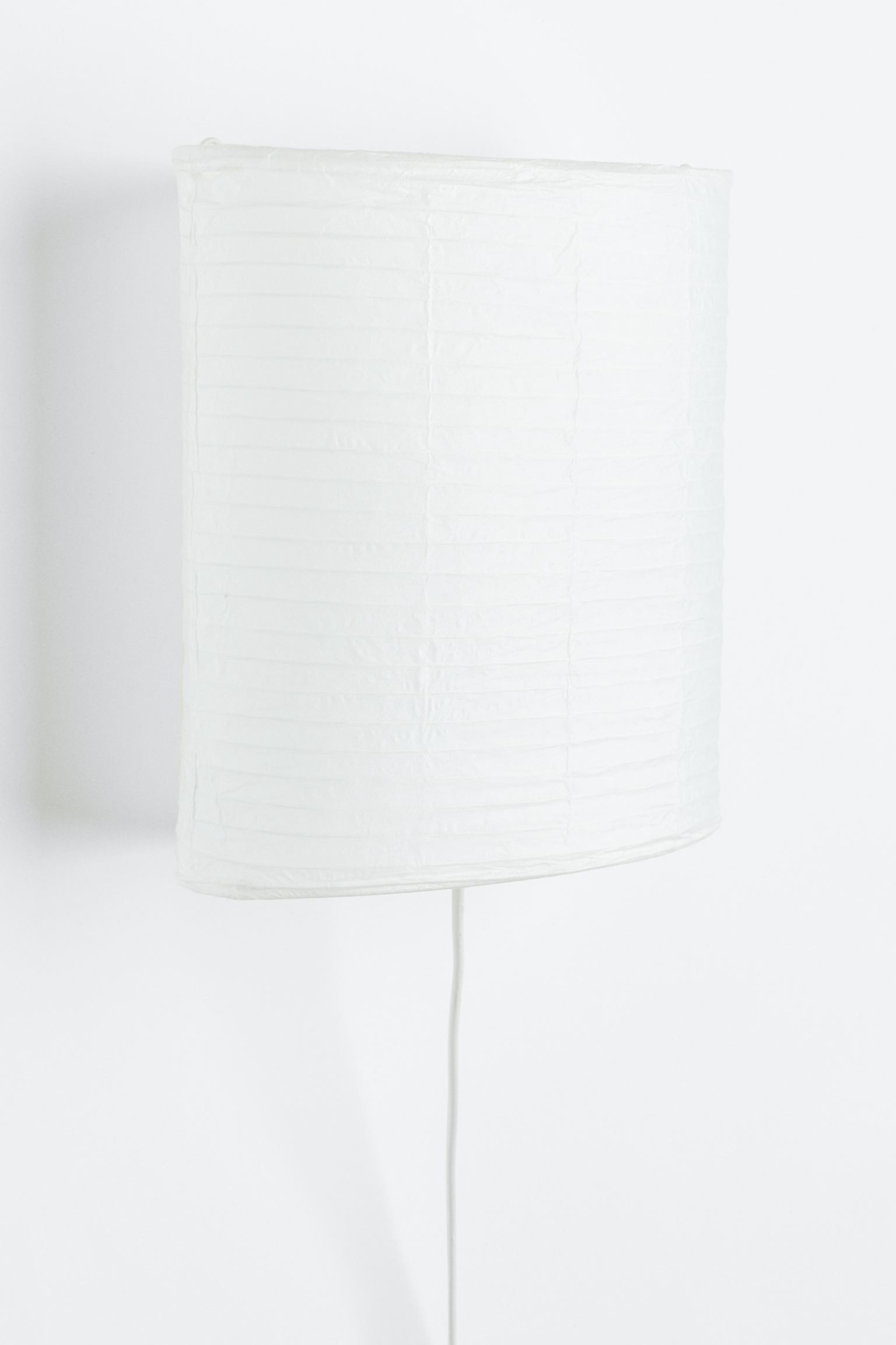 H&M Home Настінний світильник з рисового паперу, Білий 1110022001 | 1110022001