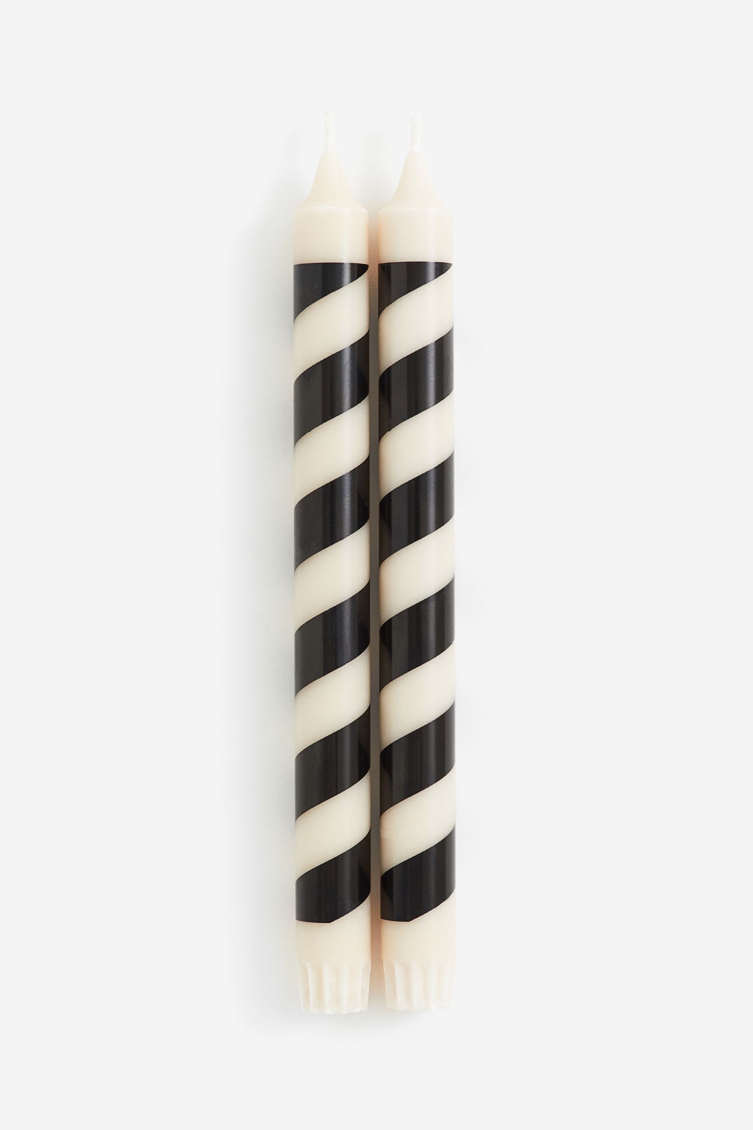 H&M Home Свічка у вигляді цукеркової тростини, 2 шт., Чорний/Смугастий 1111955014 1111955014
