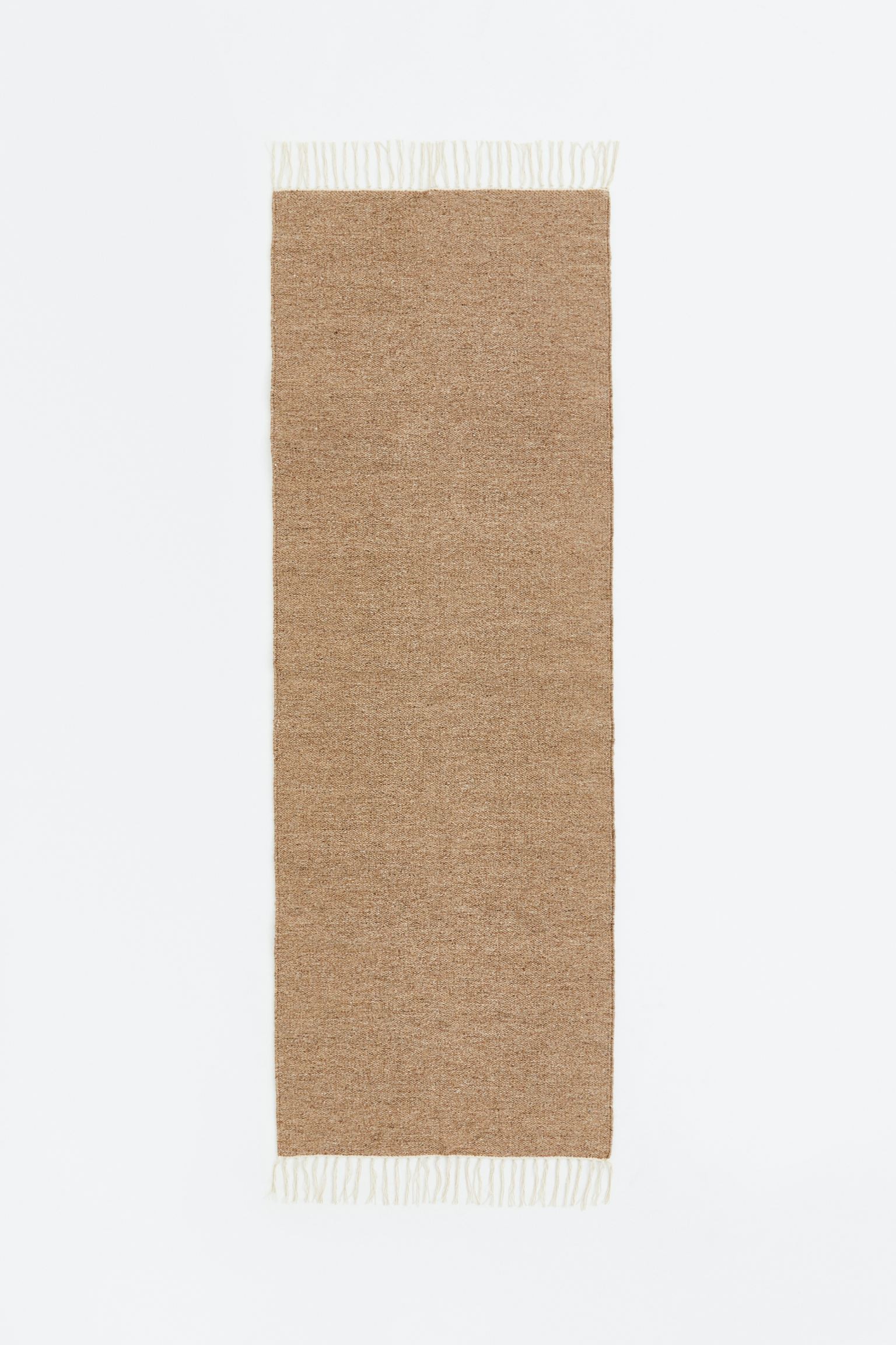 H&M Home Вовняний килимок плаского плетіння, темно-бежевий, 70x200 1121226001 | 1121226001