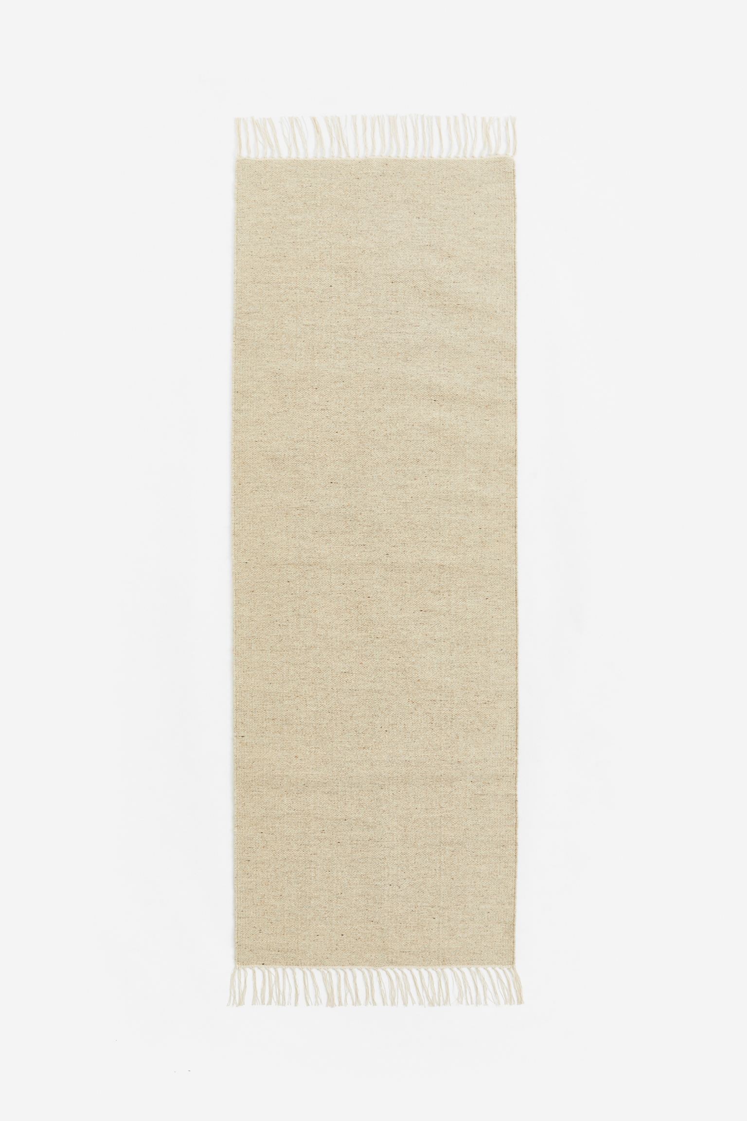 H&M Home Вовняний килимок плаского плетіння, Бежевий, 70x200 1121226002 | 1121226002