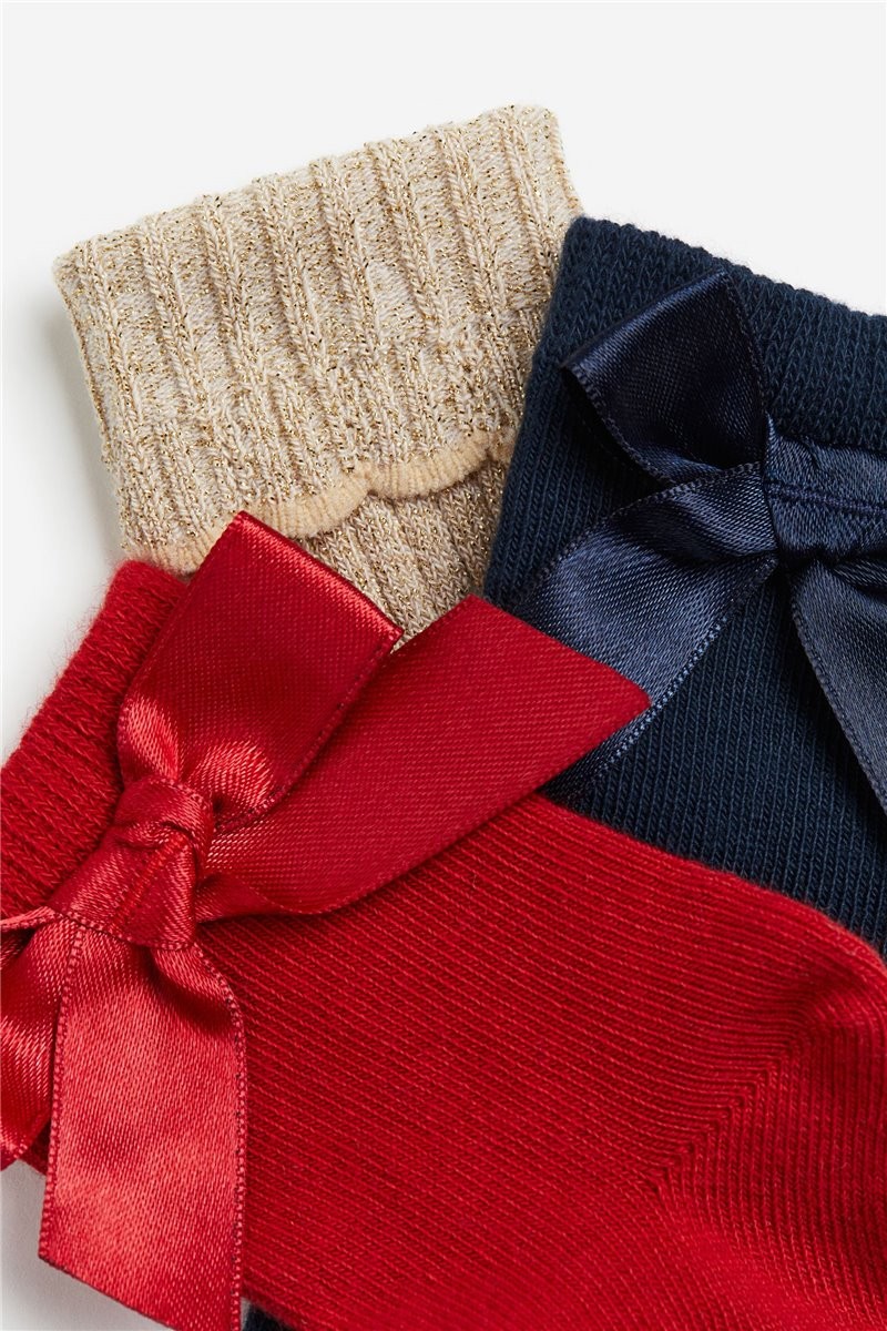 H&M Home Шкарпетки, 4 пари, Червоний/темно-синій, Різні розміри 1123215010 1123215010