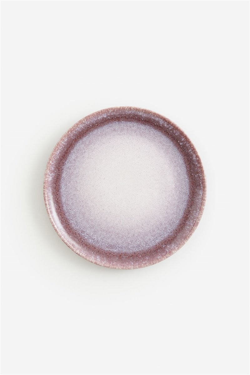 H&M Home Маленька керамічна тарілка, Темно-рожевий/білий 1131505003 | 1131505003