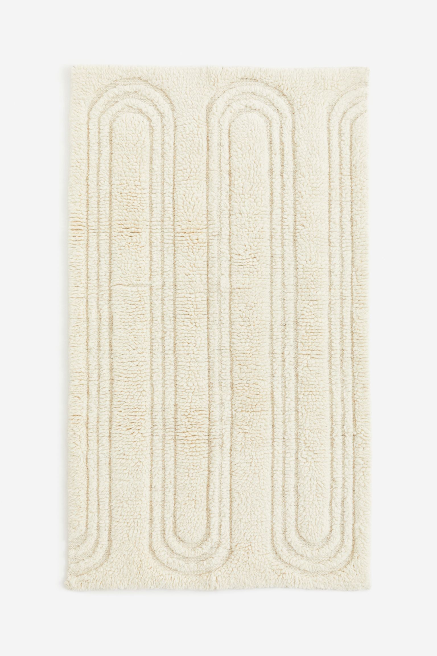 H&M Home Прямокутний килим з домішками вовни, Світло-бежевий, 80x140 1138593001 | 1138593001
