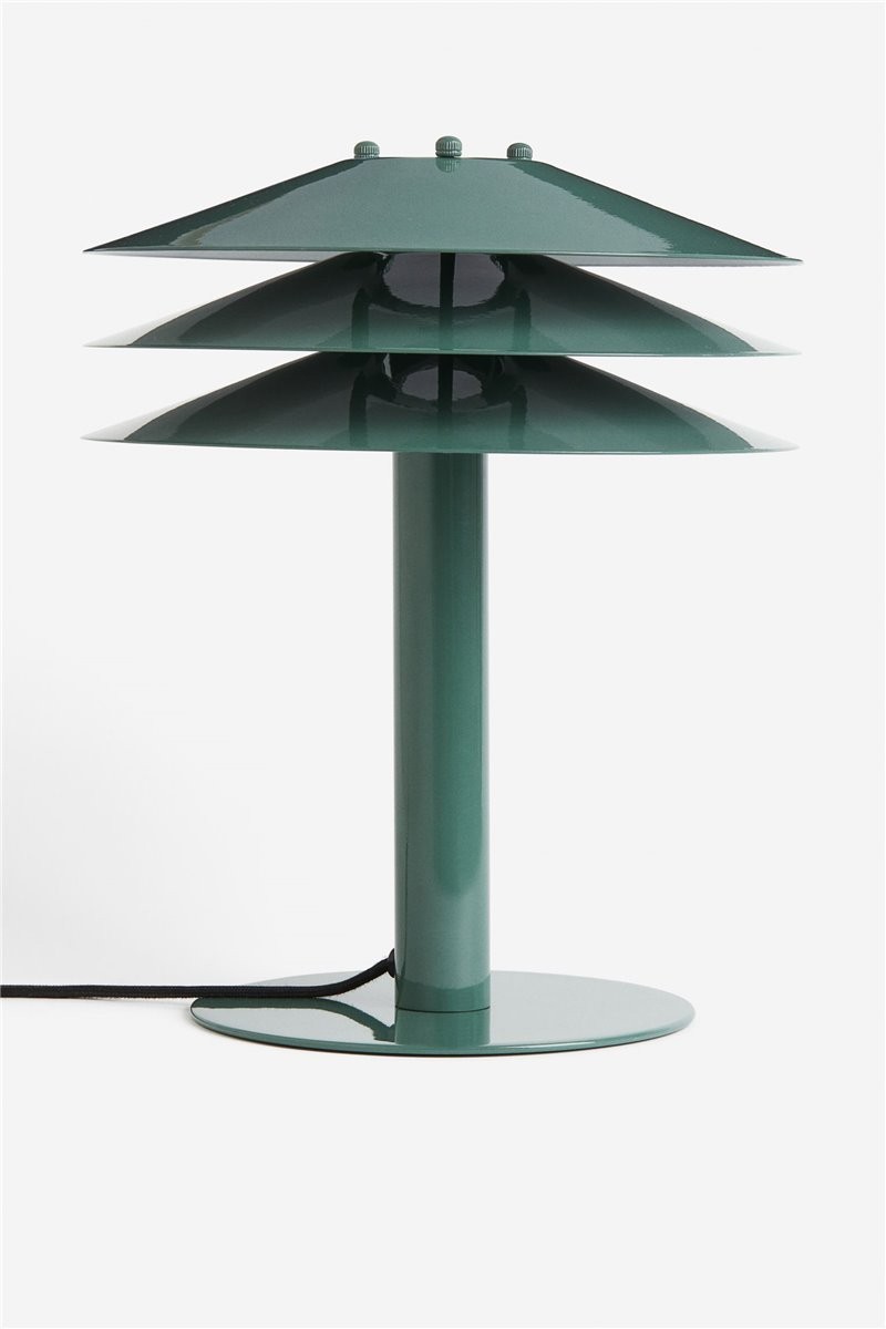 H&M Home Настільна металева лампа, Темно-зелений 1143681001 | 1143681001