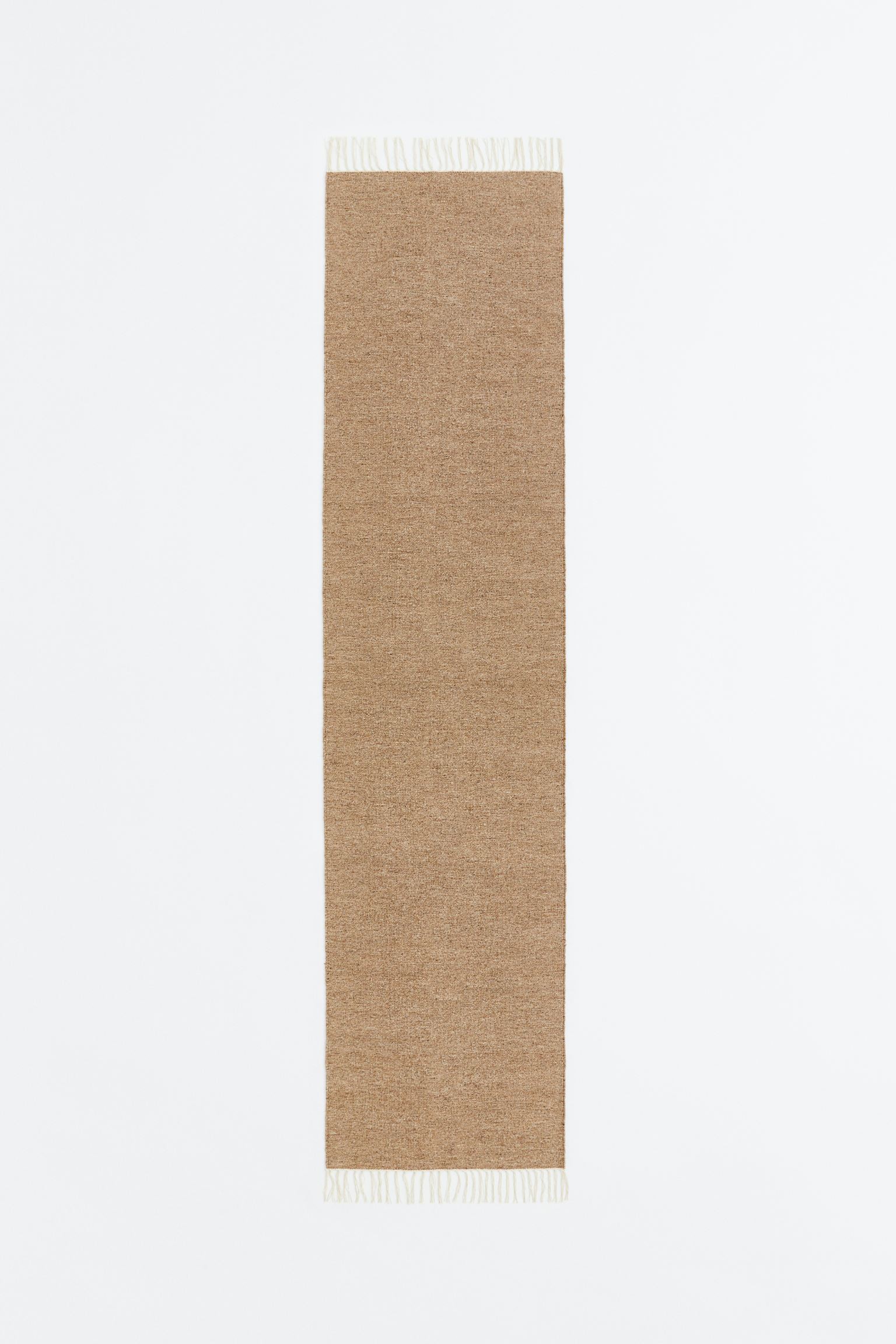 H&M Home Вовняний килимок плаского плетіння, темно-бежевий, 70x300 1148154001 | 1148154001