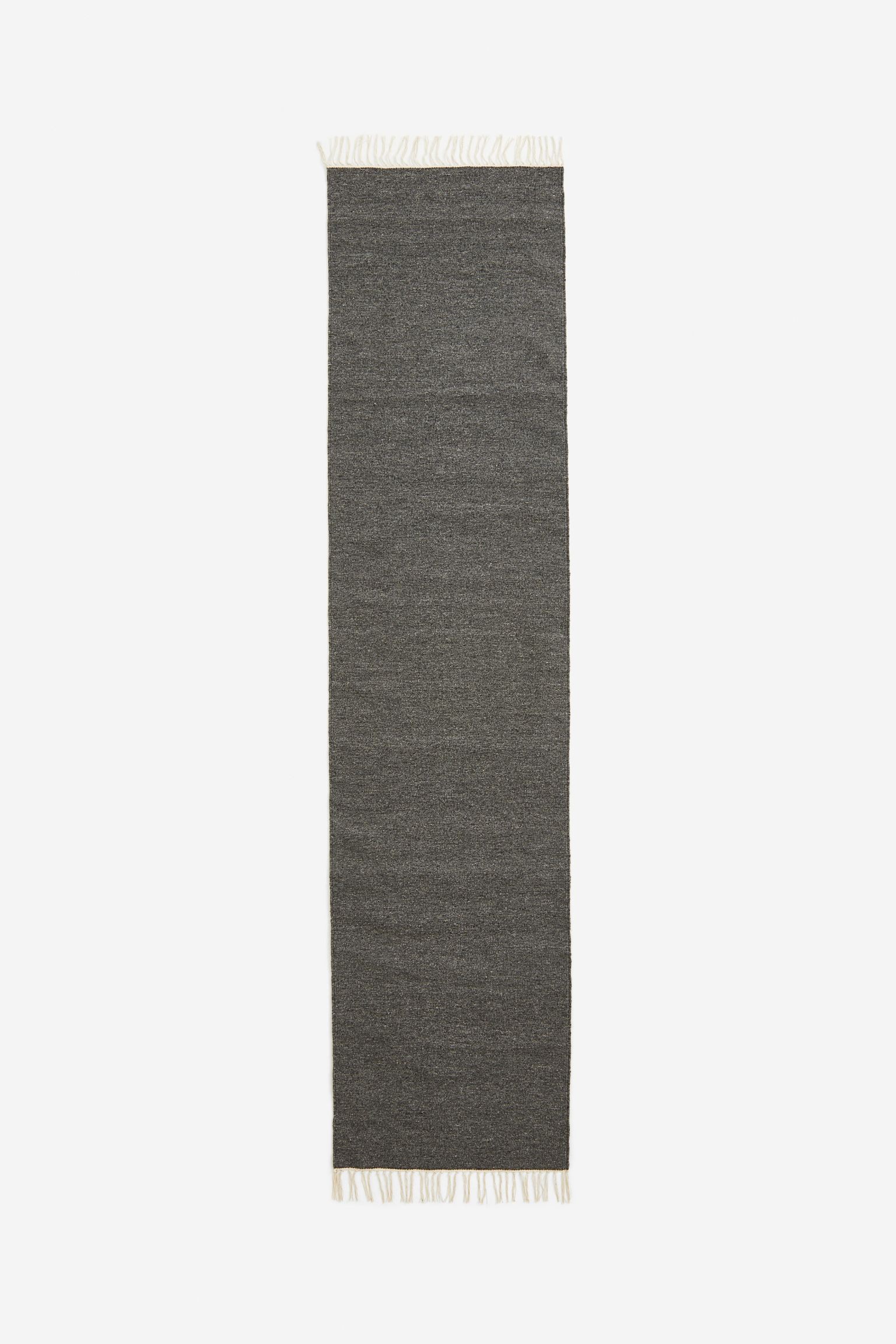 H&M Home Вовняний килимок плаского плетіння, Темно-сірий меланж, 70x300 1148154003 | 1148154003