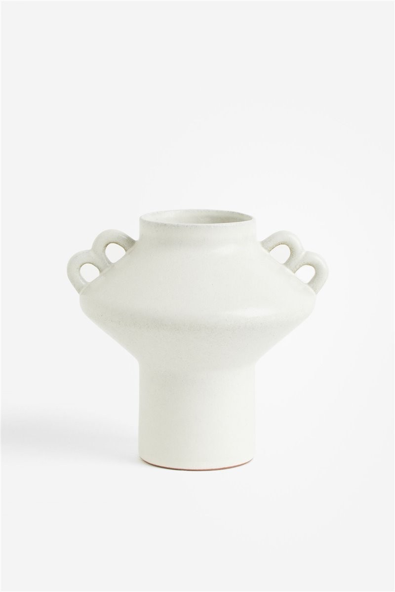 H&M Home Маленька теракотова ваза, Білий 1162075003 | 1162075003