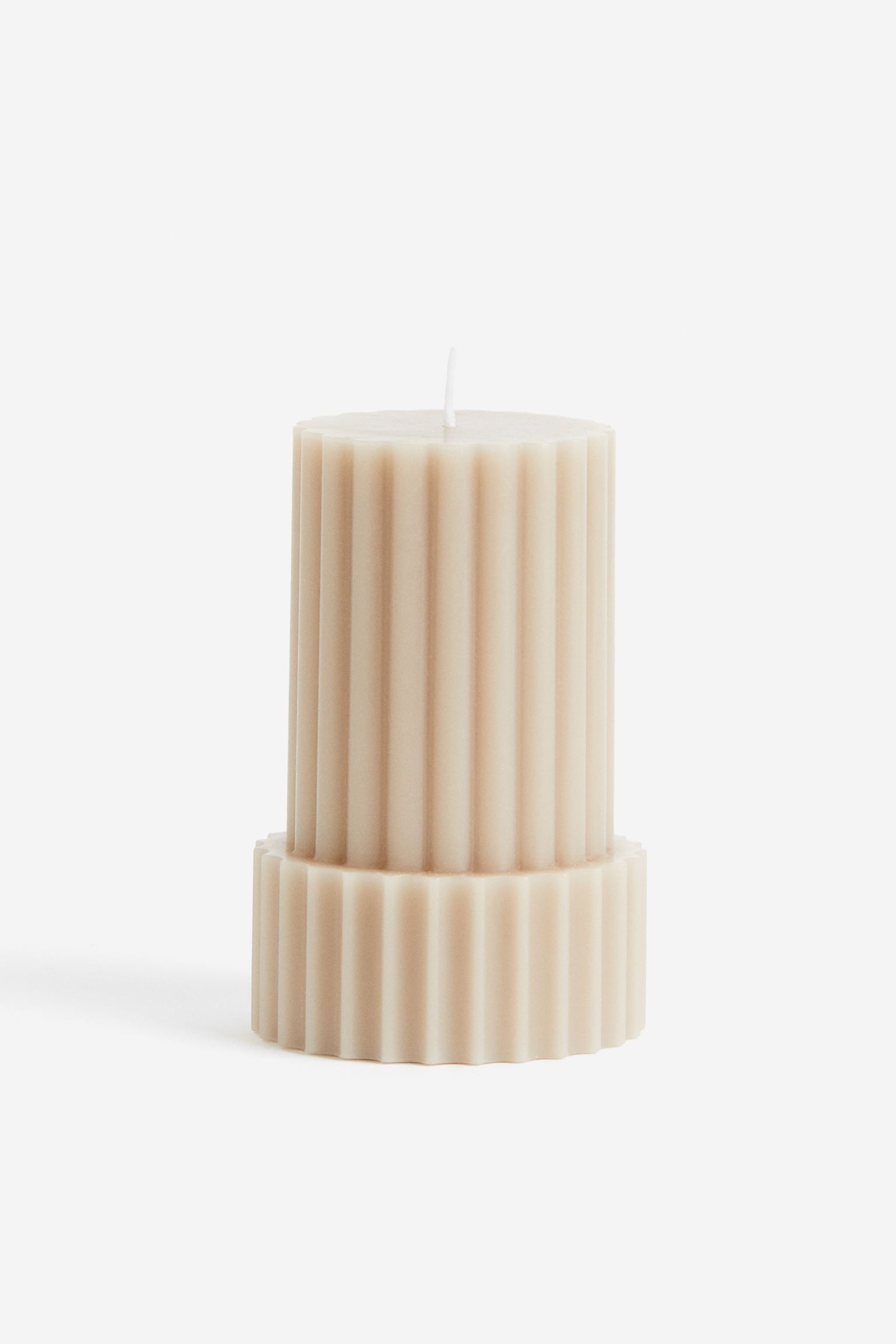 H&M Home Блокова свічка, Світло-бежевий 1170832001 1170832001