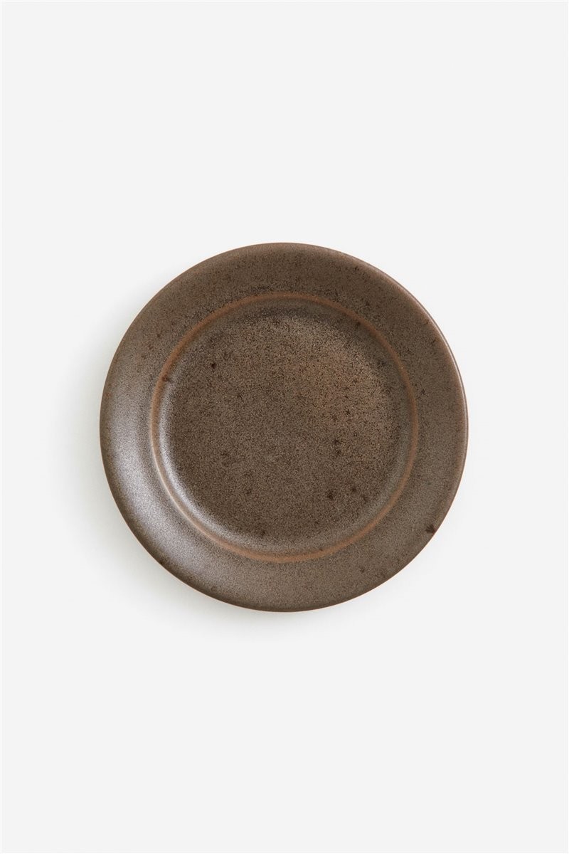 H&M Home Керамічна тарілка, Темно-коричневий 1187355002 | 1187355002