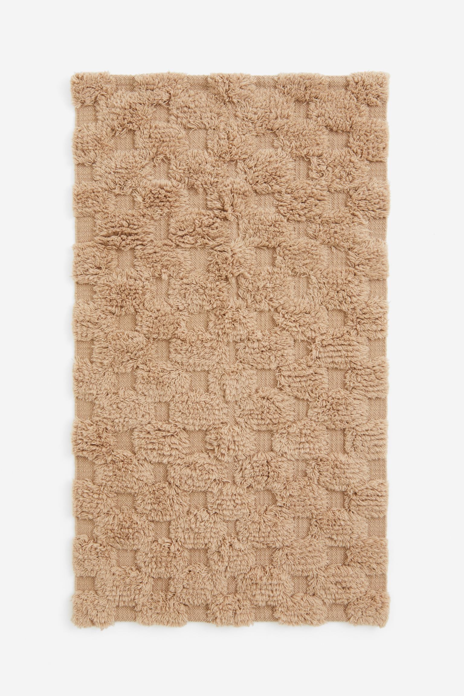 H&M Home Пухнастий килим зі суміші вовни, Бежевий, 80x140 1192680001 | 1192680001