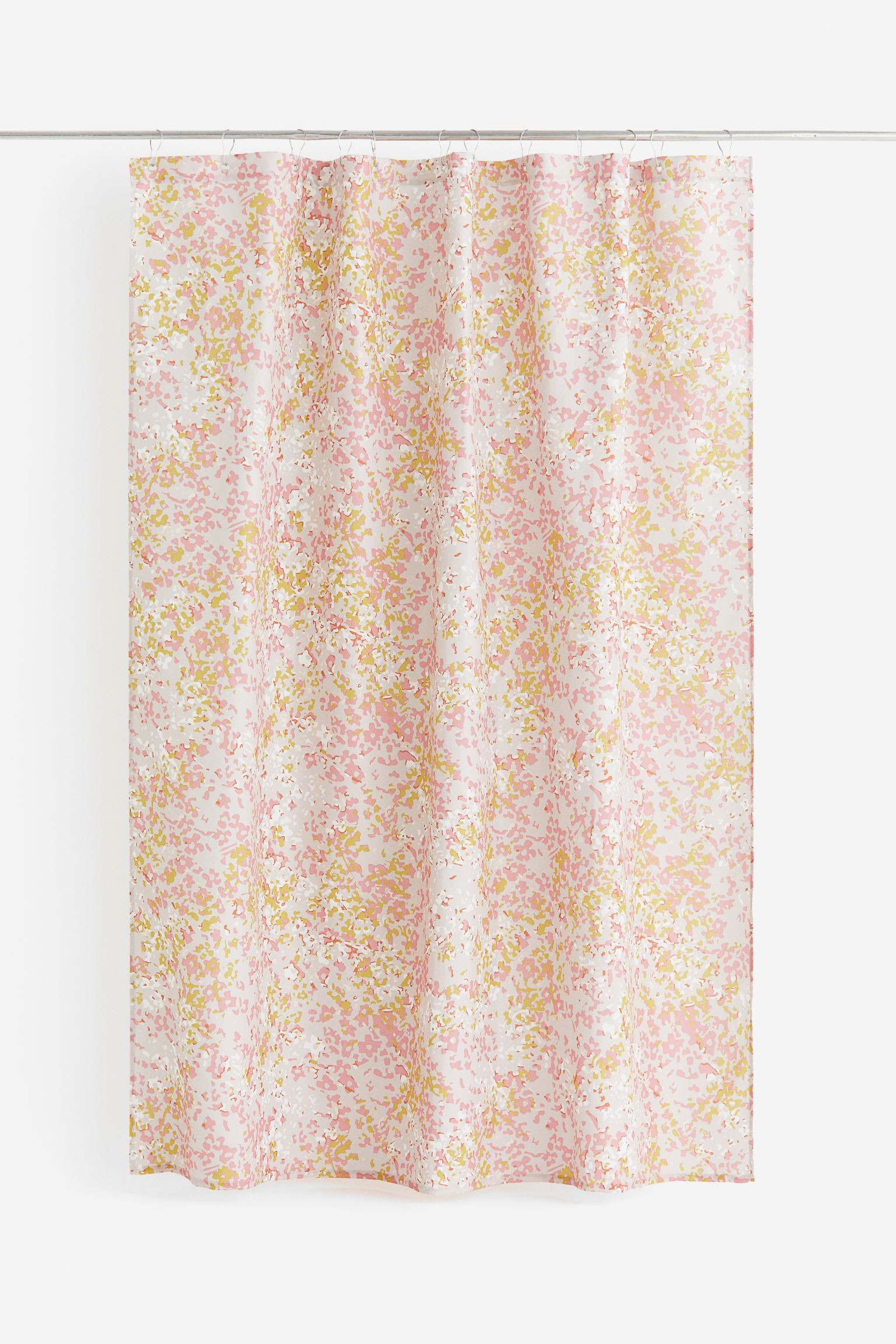 H&M Home Шторка для душу в квіти, Світло-рожевий/Квіти, 180x200 1194508001 | 1194508001