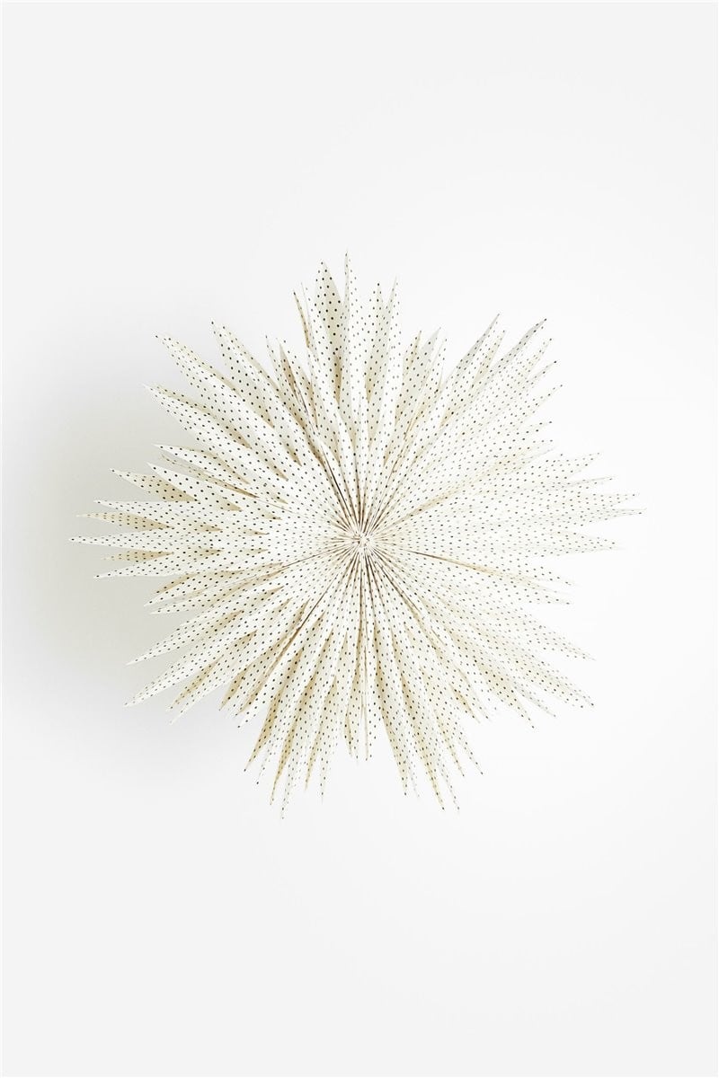 H&M Home Паперовий абажур у формі зірки, Білий/крапки 1194902002 | 1194902002
