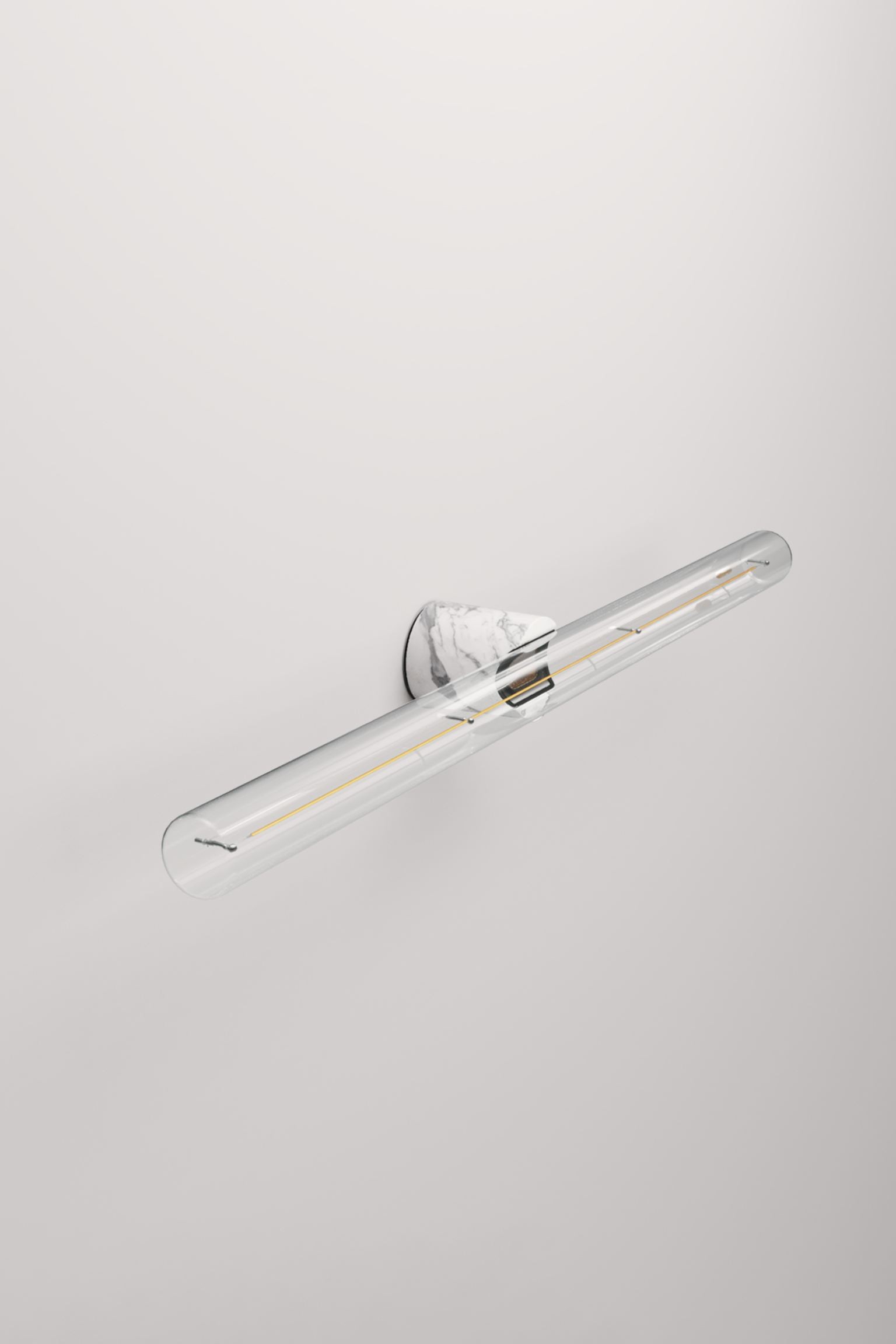 Creative-Cables Настінний світильник з лінійною лампочкою - ефект білого мармуру 1204340005 | 1204340005