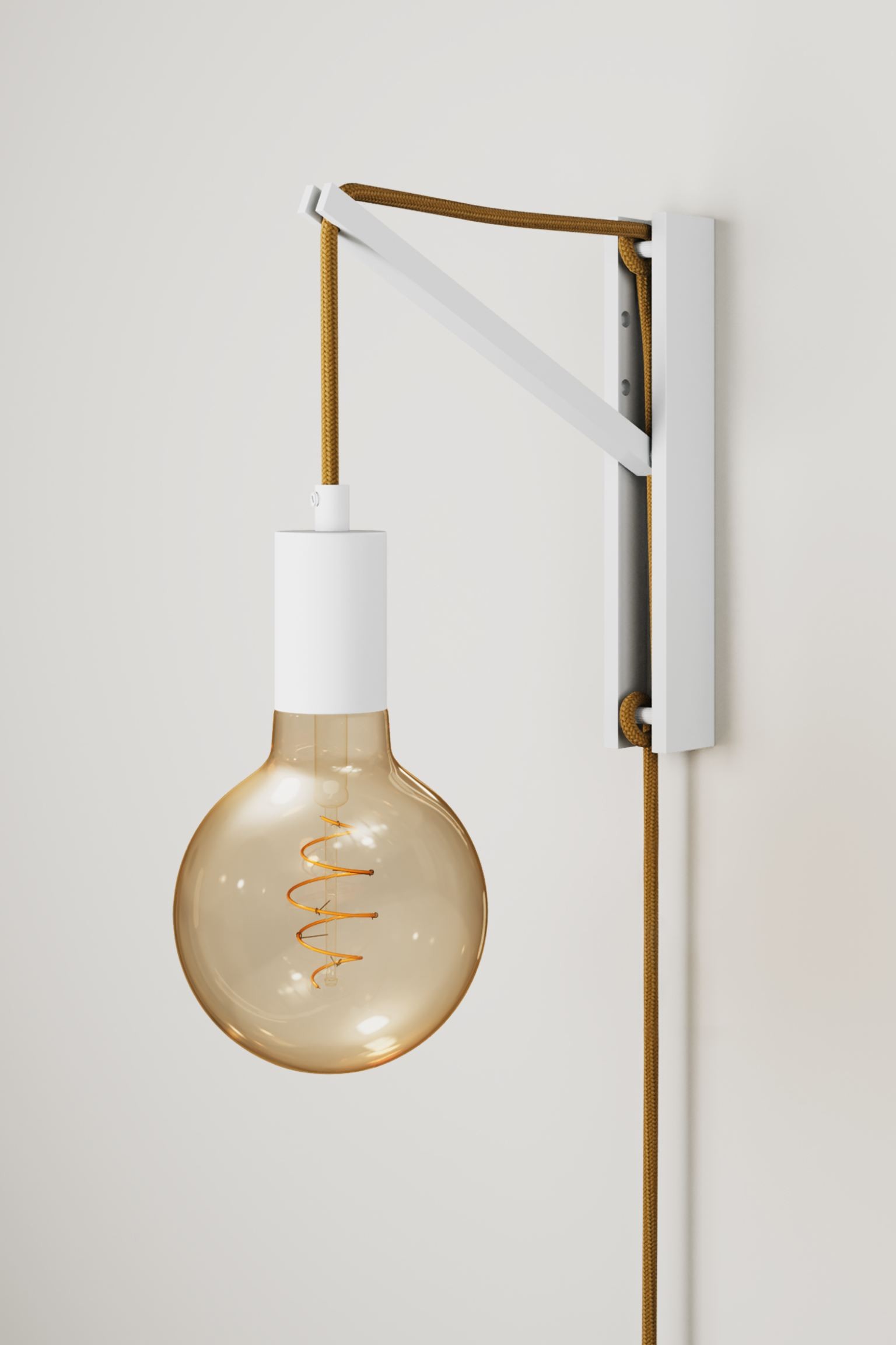 Creative-Cables Настінний світильник Піноккіо з лампочкою - білий/золотий 1204367003 | 1204367003