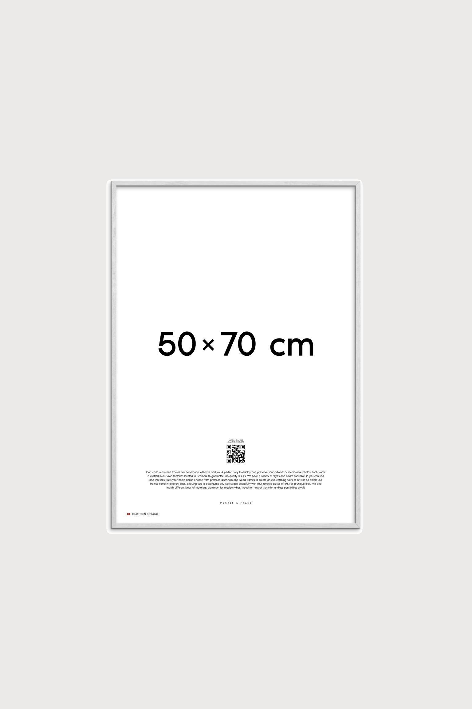 Poster & Frame Дерев'яна рама - 50х70 - біла 1204686002 | 1204686002