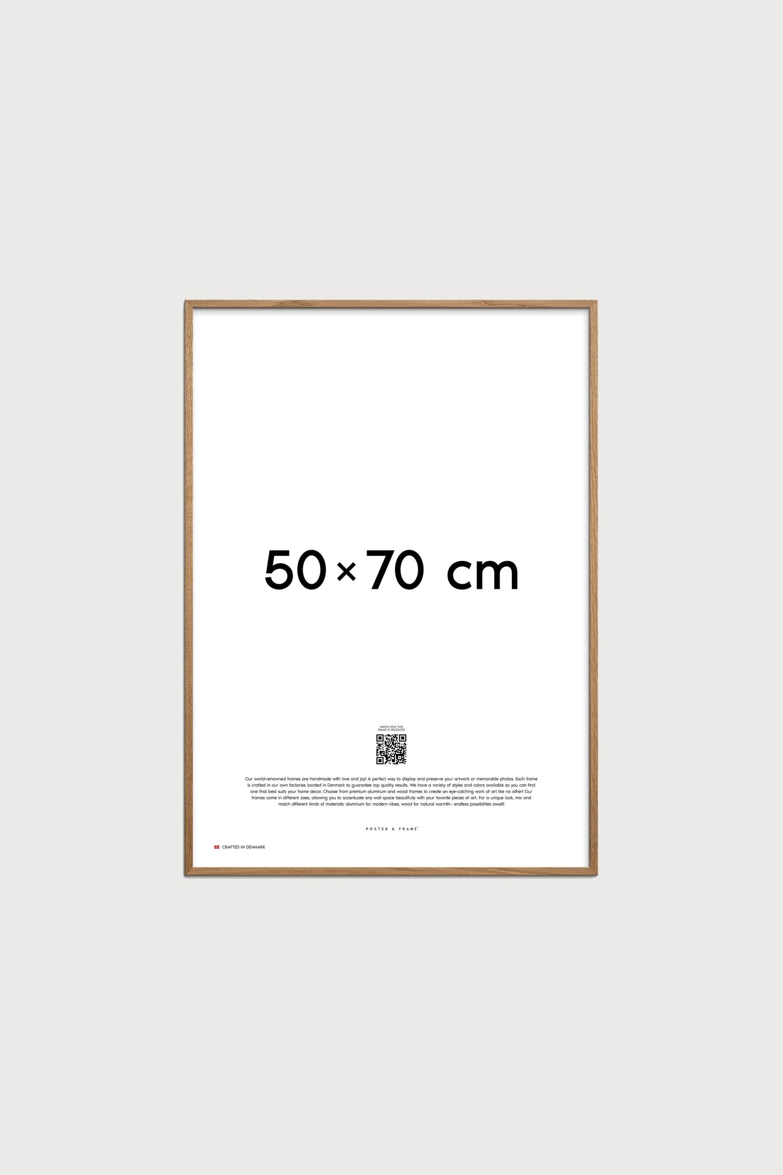 Poster & Frame Дерев'яна рама - 50x70 - світло-коричнева 1204686003 | 1204686003