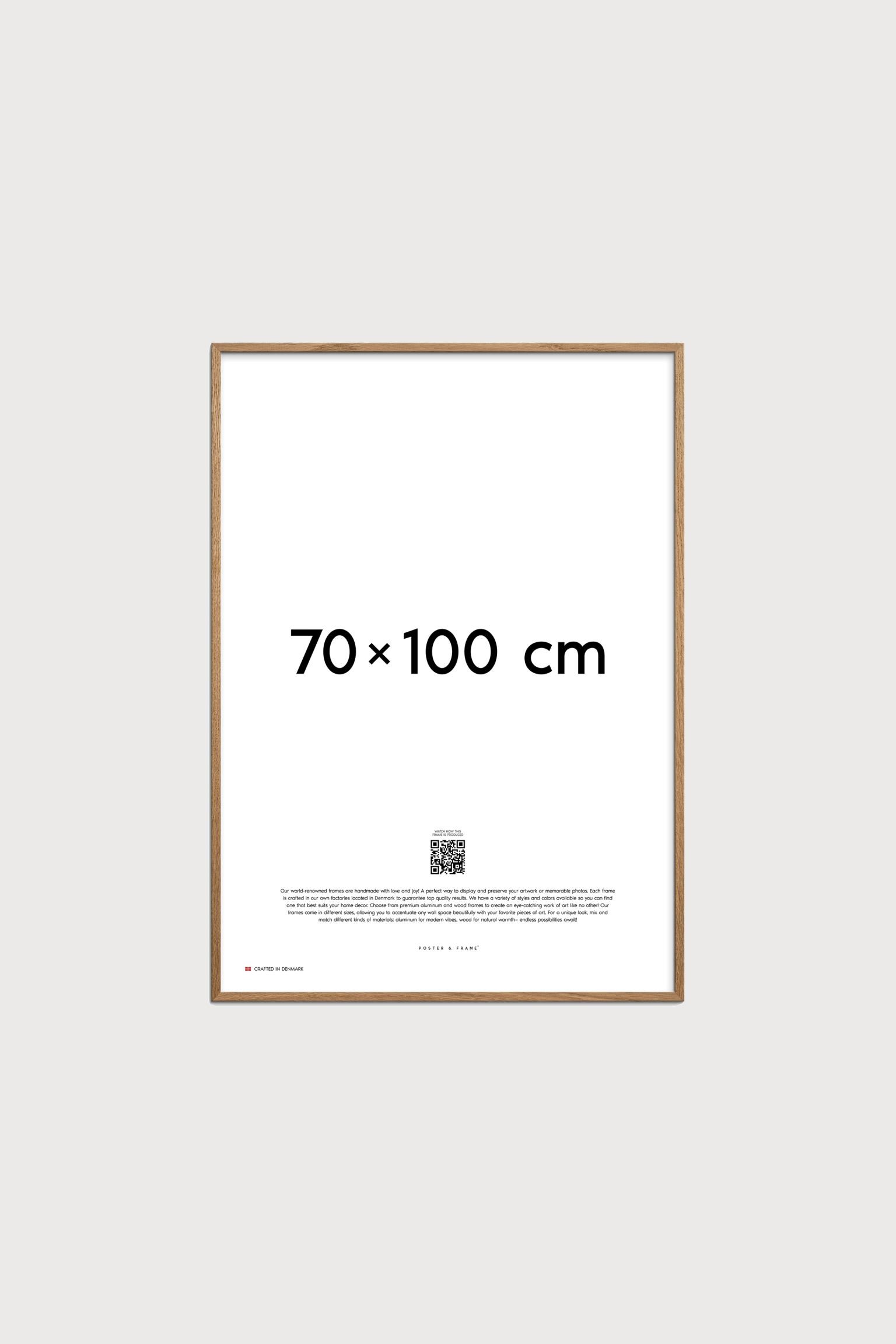 Poster & Frame Дерев'яна рама - 70x100 - світло-коричнева 1204699002 | 1204699002