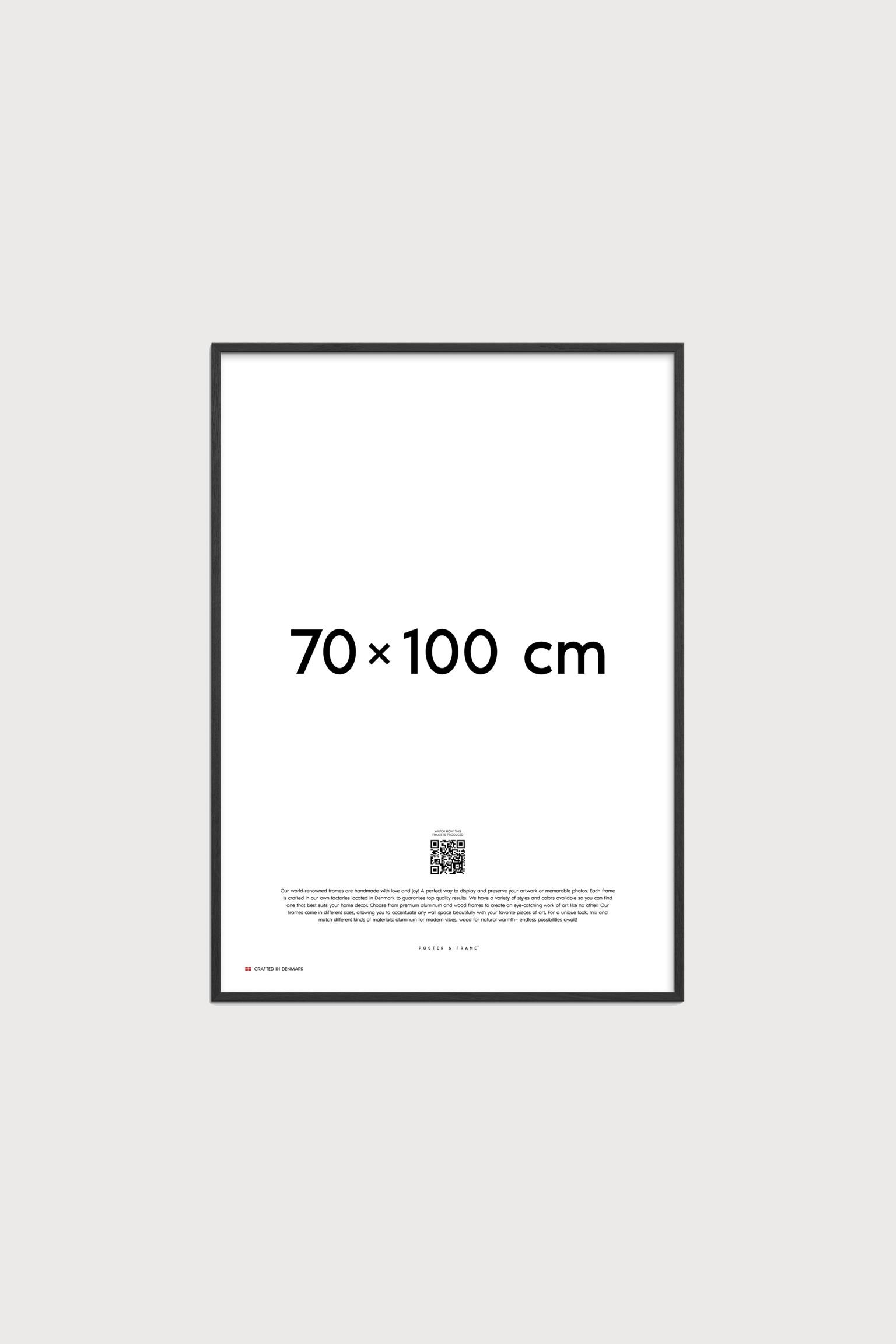 Poster & Frame Дерев'яна рама - 70x100 - Чорна 1204699003 | 1204699003