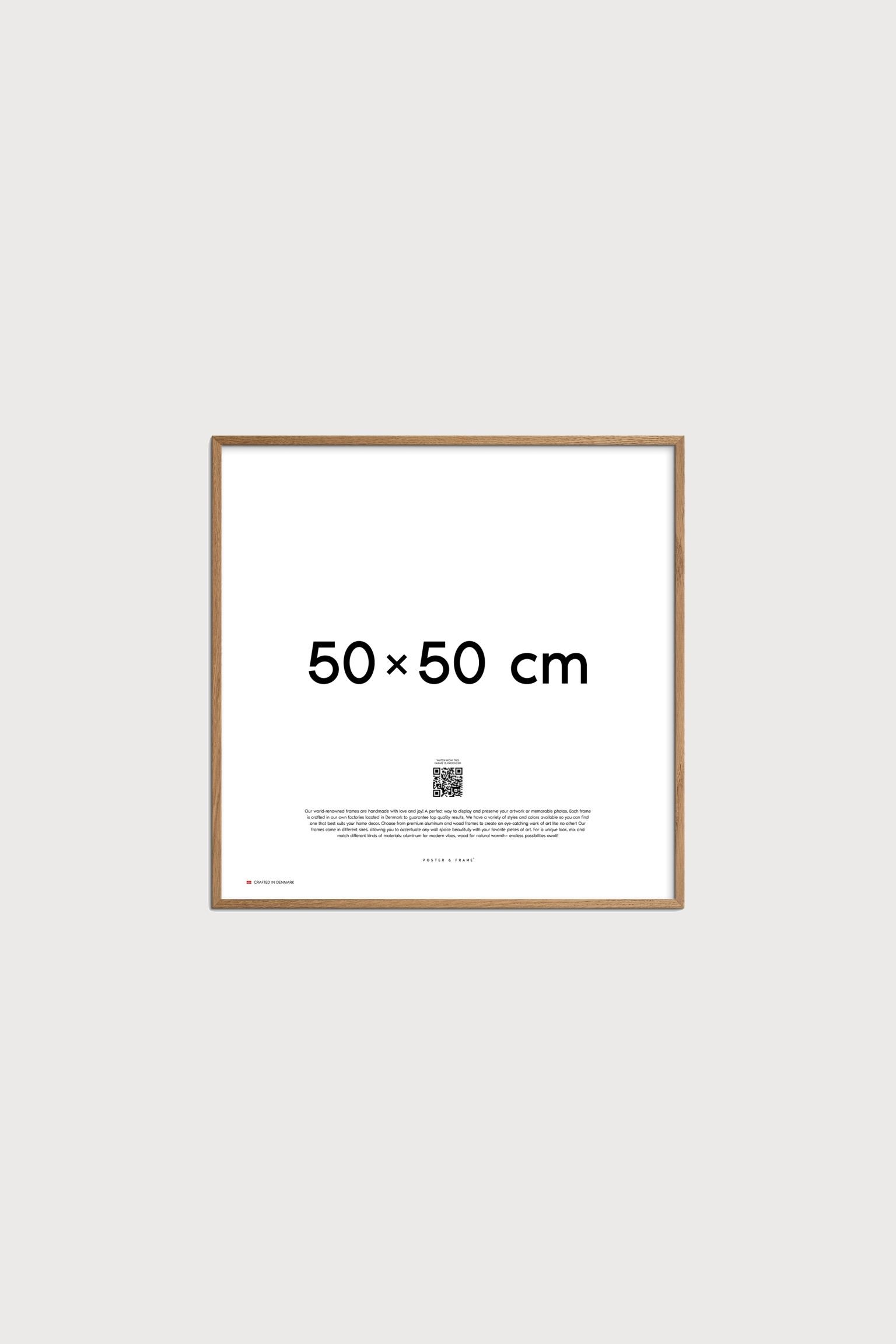 Poster & Frame Дерев'яна рама - 50x50 - світло-коричнева 1204716001 | 1204716001