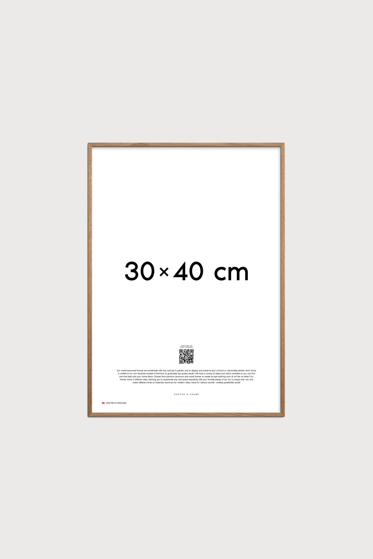 Poster & Frame Дерев'яна рама - 30x40 - світло-коричнева 1204722001 | 1204722001