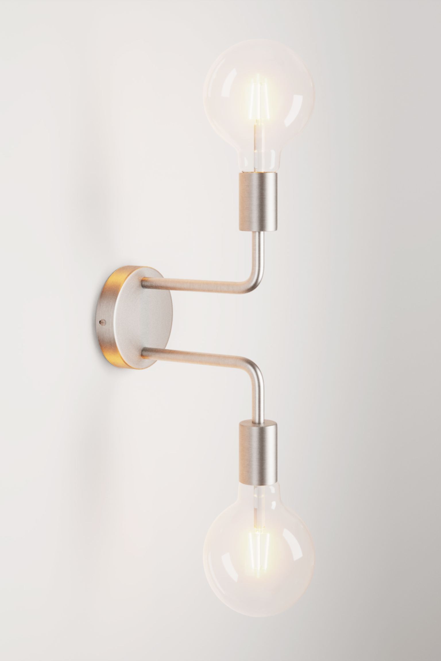 Creative-Cables Металева лампа з 2 лампочками - матовий титан 1229771001 | 1229771001