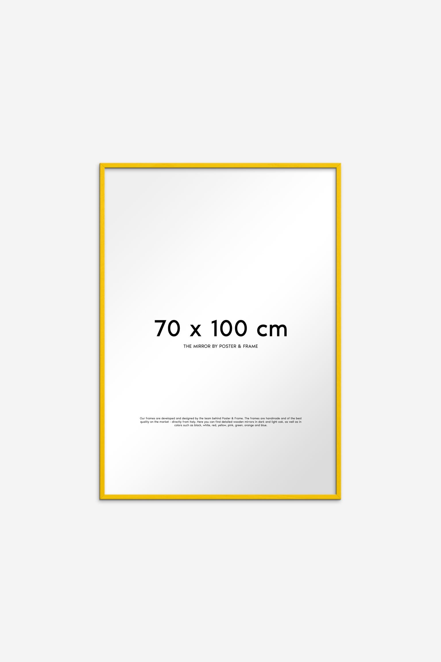 Poster & Frame Дзеркало в дерев'яній рамі - жовте 1240060006 | 1240060006