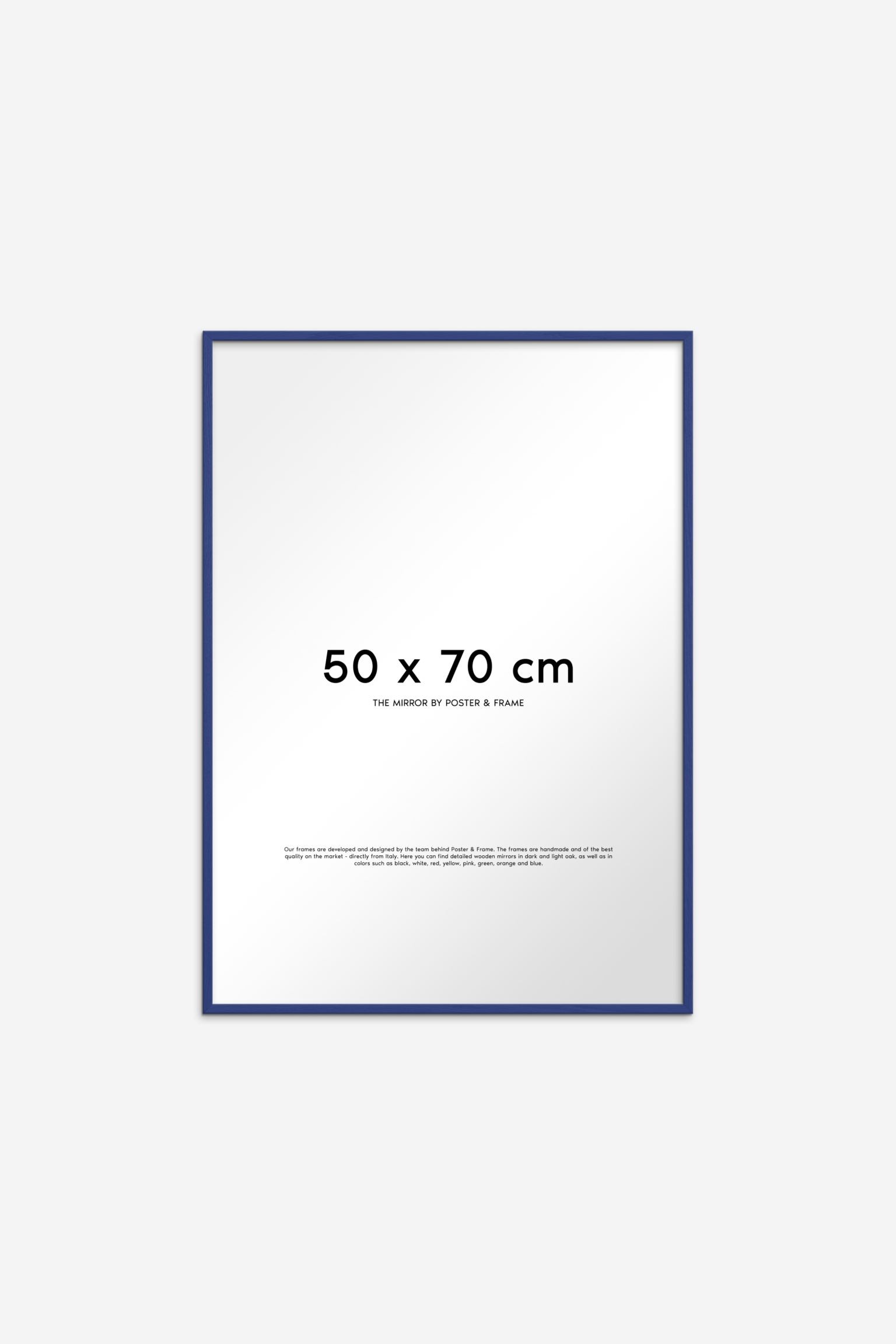 Poster & Frame Дзеркало в дерев'яній рамі - блакитне 1240062004 | 1240062004