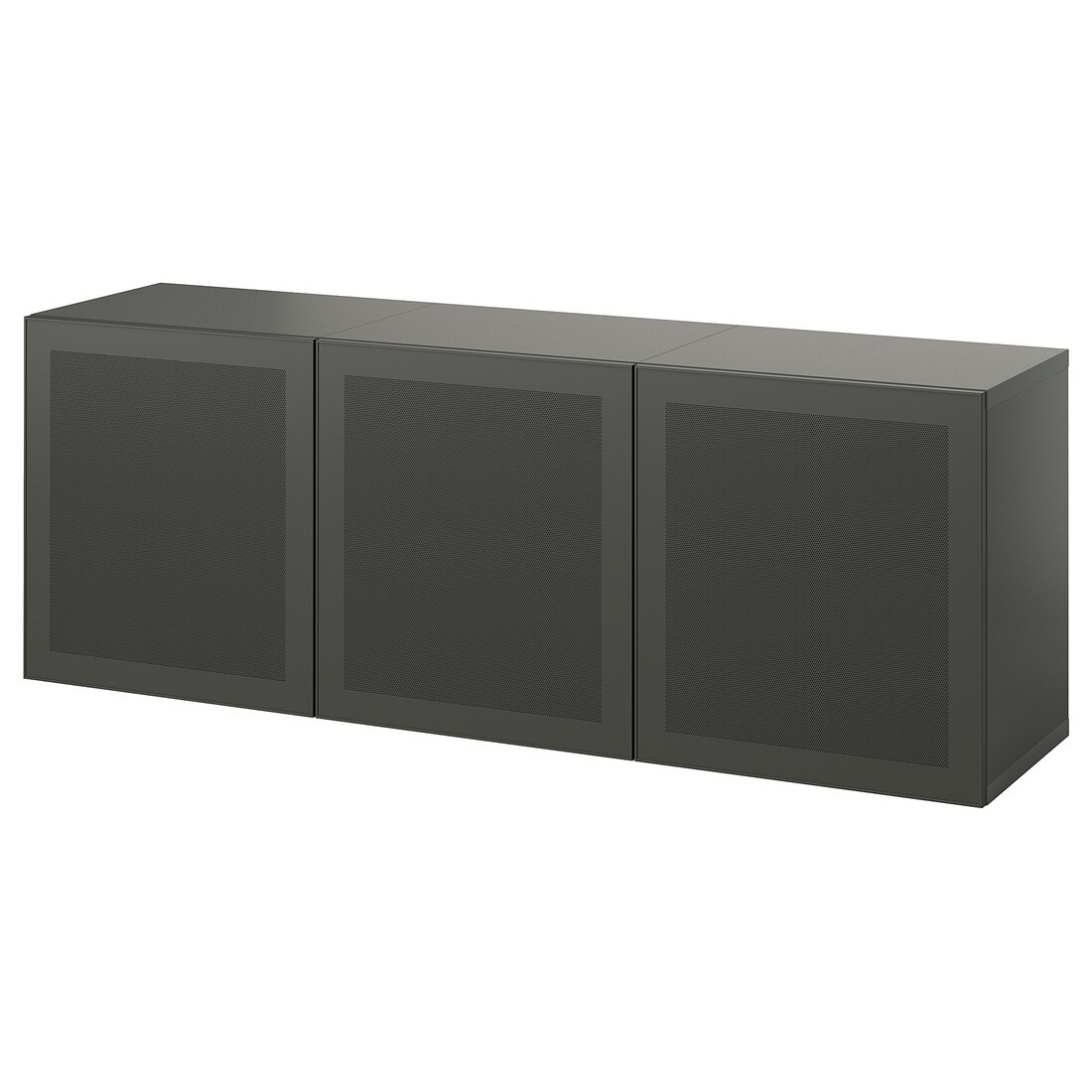 IKEA BESTÅ Комбінація настінних шаф, темно-сірий / Mörtviken темно-сірий, 180x42x64 см 29508116 295.081.16