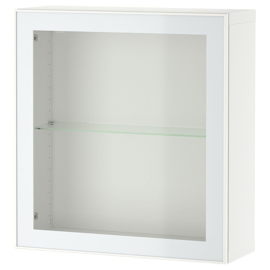 IKEA BESTÅ БЕСТО Комбінація настінних шаф, біле Glassvik / біле / світло-зелене прозоре скло, 60x22x64 см 69489173 | 694.891.73