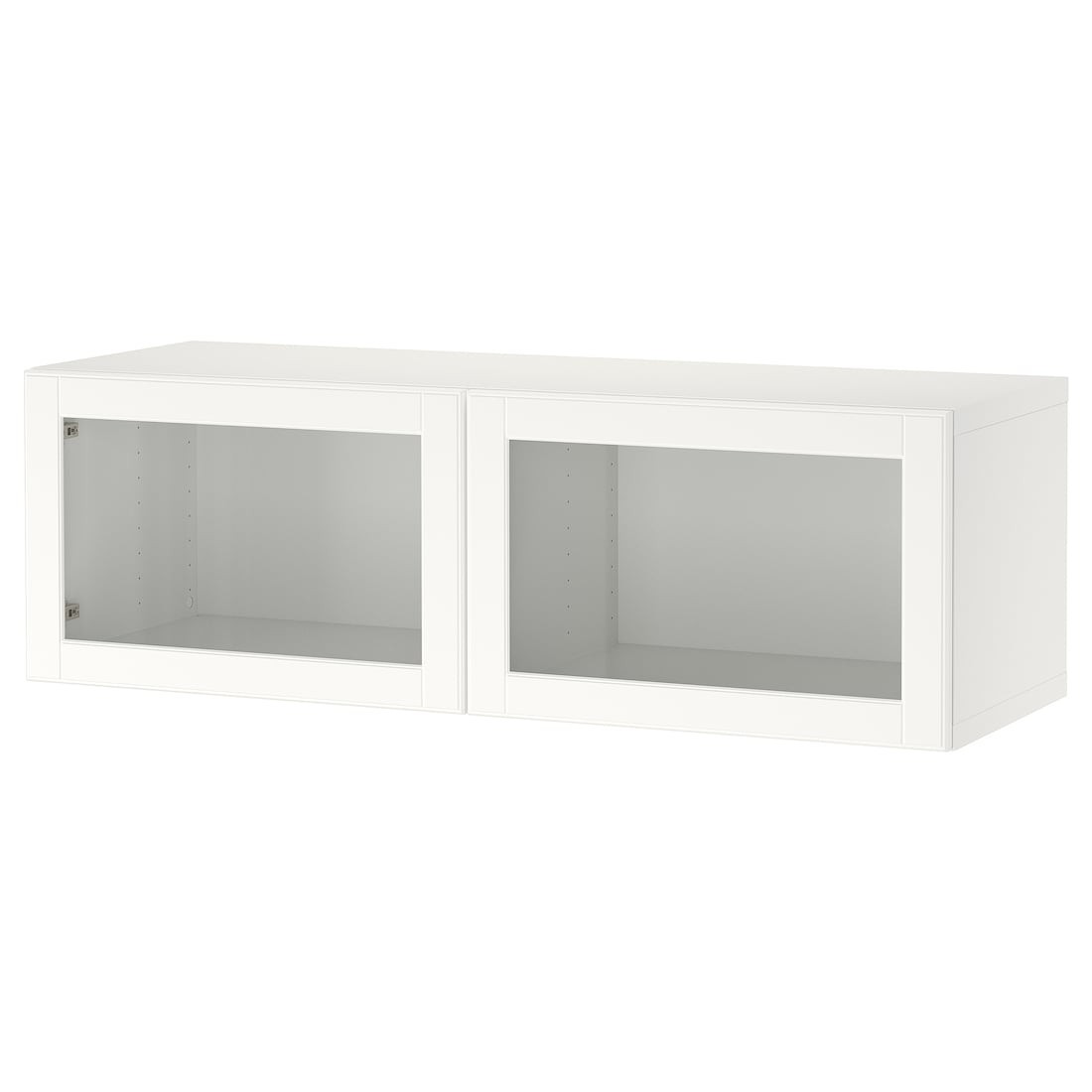 IKEA BESTÅ БЕСТО Комбінація настінних шаф, білий / Ostvik білий, 120x42x38 см 19439859 194.398.59