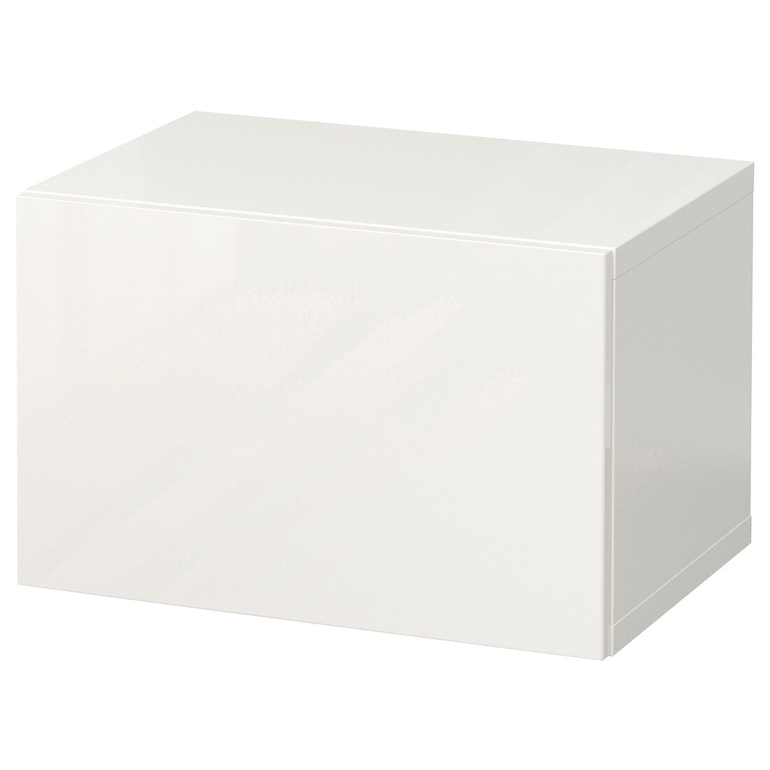 IKEA BESTÅ БЕСТО Комбінація настінних шаф, білий / Selsviken глянцевий / білий, 60x42x38 см 69429693 | 694.296.93