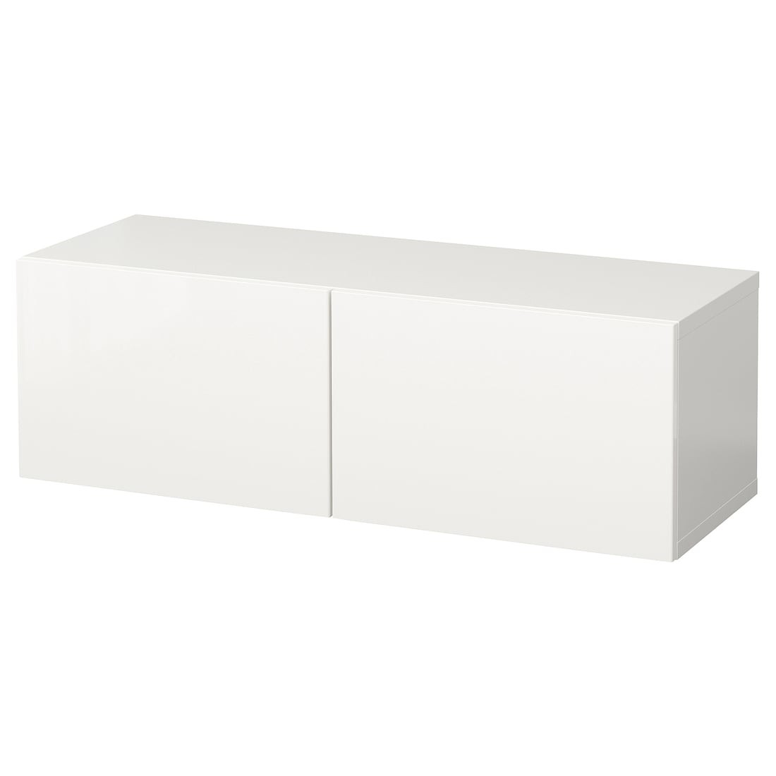 IKEA BESTÅ БЕСТО Комбінація настінних шаф, білий / Selsviken білий, 120x42x38 см 29439849 294.398.49