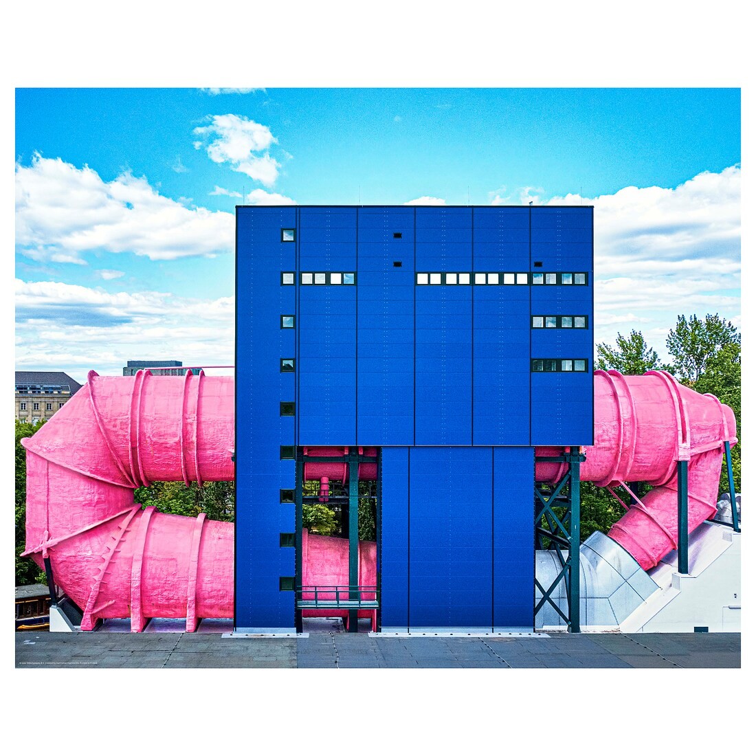 IKEA BILD БІЛЬД Постер, рожеві труби, Берлін, 50x40 cм 70511795 | 705.117.95