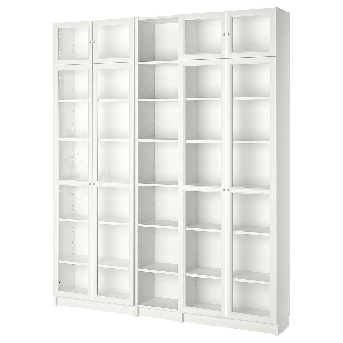 IKEA BILLY БІЛЛІ / OXBERG ОКСБЕРГ Стелаж, білий, 200x30x237 см 49017834 | 490.178.34