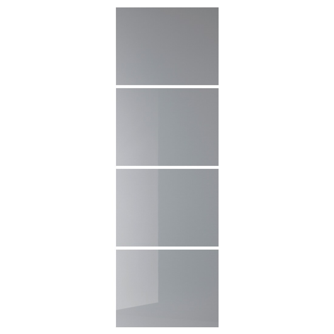 IKEA BJÖRNÖYA Б'ЙОРНА 4 панелі для рами розсувних дверей, сірий ефект тонування, 75x236 см 60480756 604.807.56