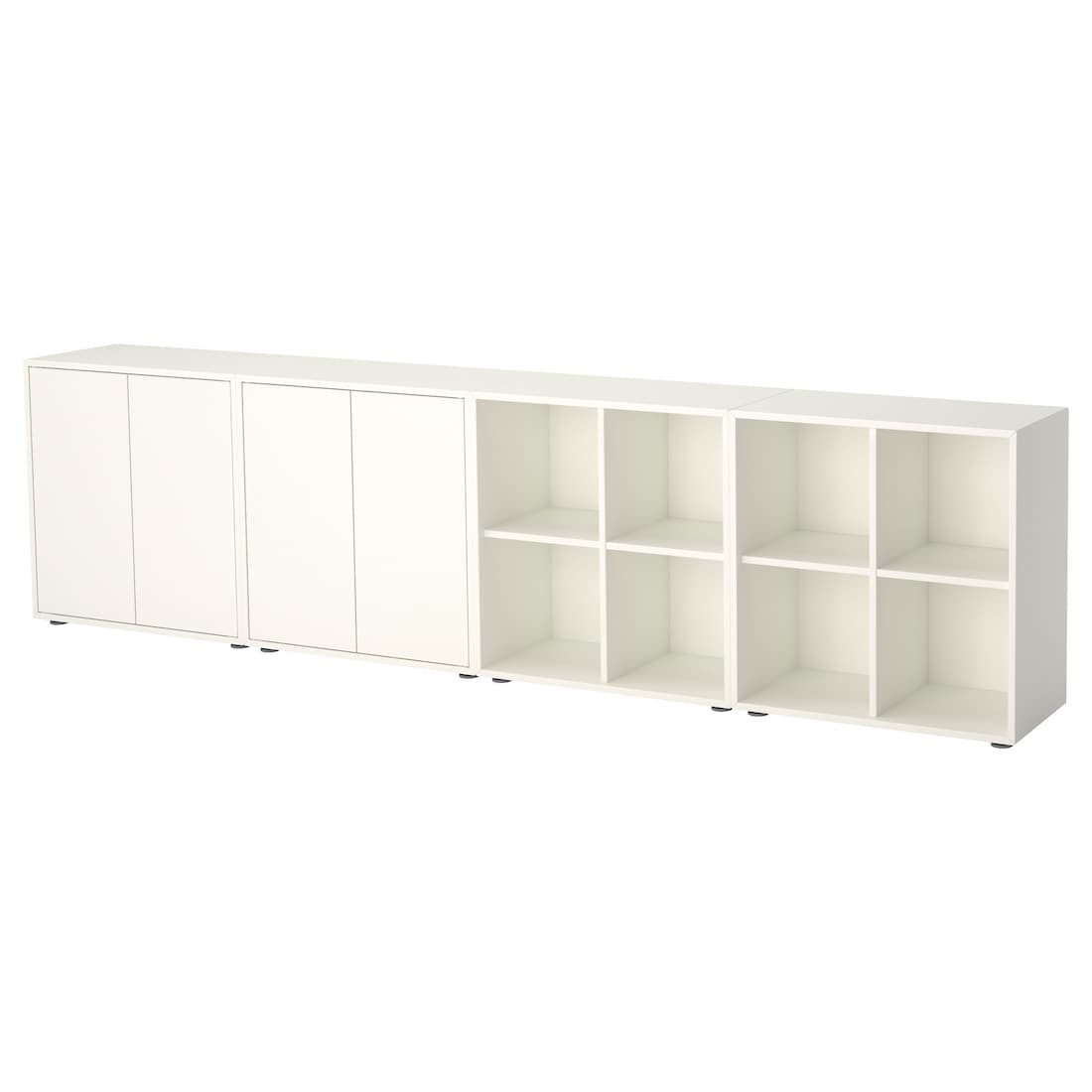 IKEA EKET ЕКЕТ Комбінація шаф з ніжками, білий, 280x35x72 cм 89221055 | 892.210.55