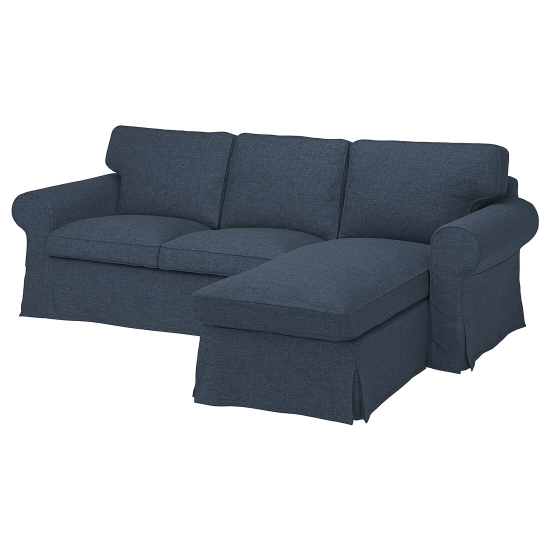IKEA EKTORP Чохол на 3-місний диван з шезлонгом, Кіланда темно-синій 10565791 | 105.657.91