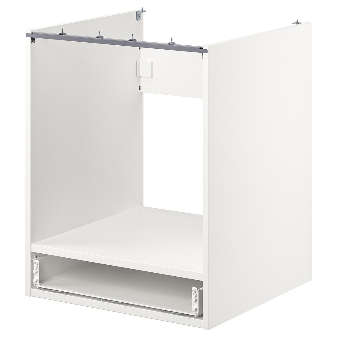 IKEA ENHET ЕНХЕТ Підлогова шафа для духовки з шухлядою, білий, 60x60x75 см 30440413 | 304.404.13