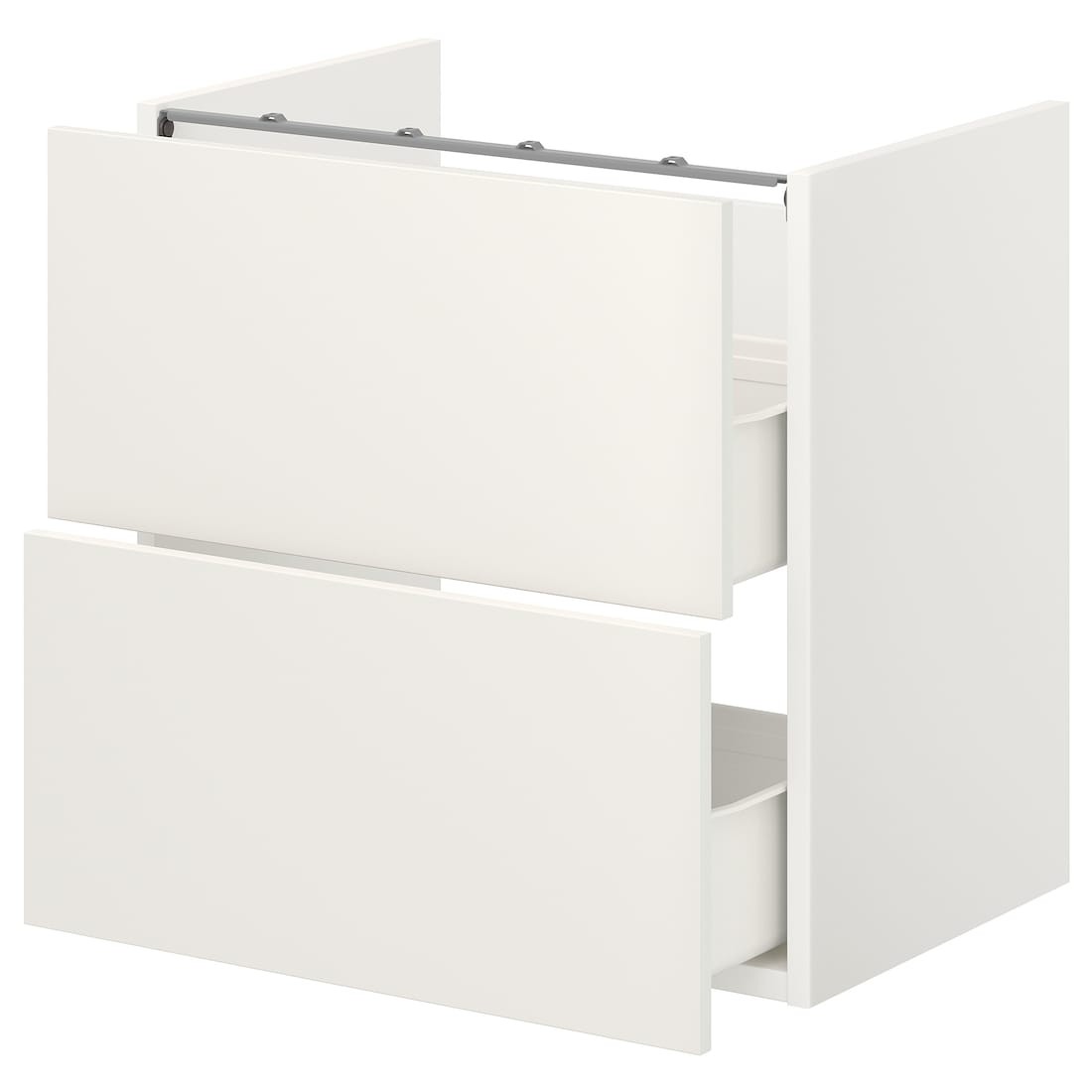 IKEA ENHET ЕНХЕТ Підлогова шафа для умивальника + 2 шухляди, білий, 60x42x60 см 09322341 | 093.223.41
