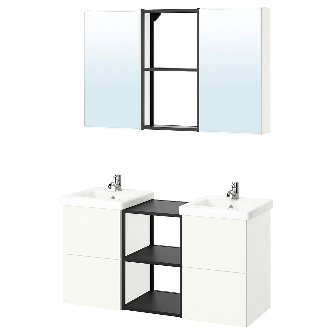 IKEA ENHET Ванна кімната, 124x43x65 см 59547550 | 595.475.50