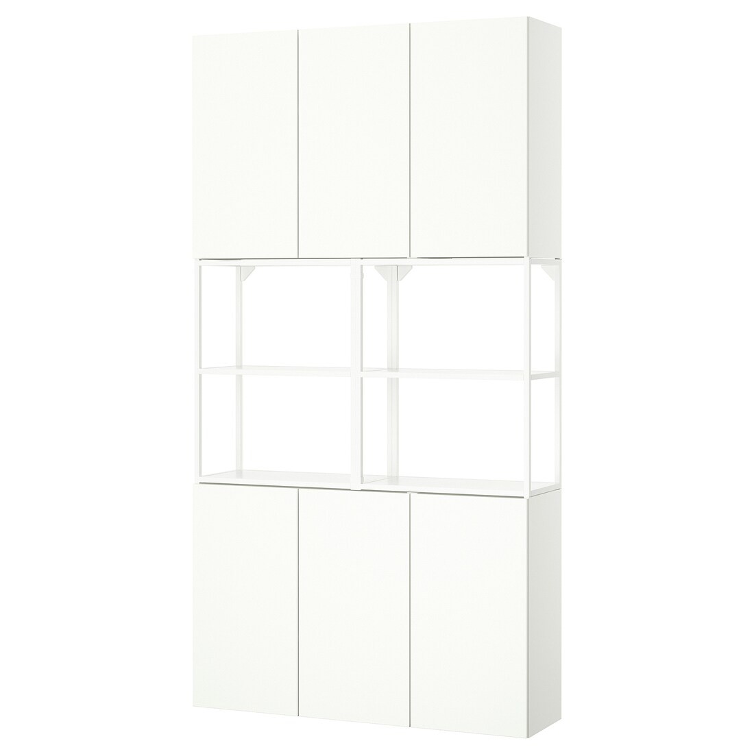 IKEA ENHET Стелаж, білий, 120x32x225 см 09548104 095.481.04