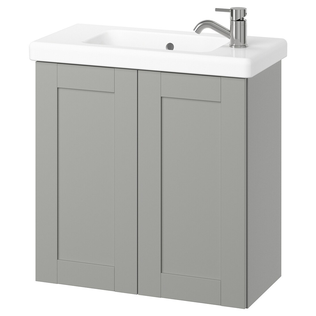 IKEA ENHET / TVÄLLEN Шафа мийна з дверцятами / мийкою / кранчиком, 64x33x65 см 29557710 295.577.10