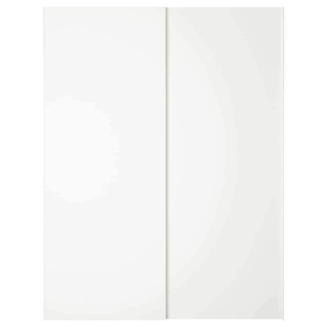 IKEA HASVIK ХАСВІК Пара розсувних дверей, білий, 150x201 см 10521537 105.215.37
