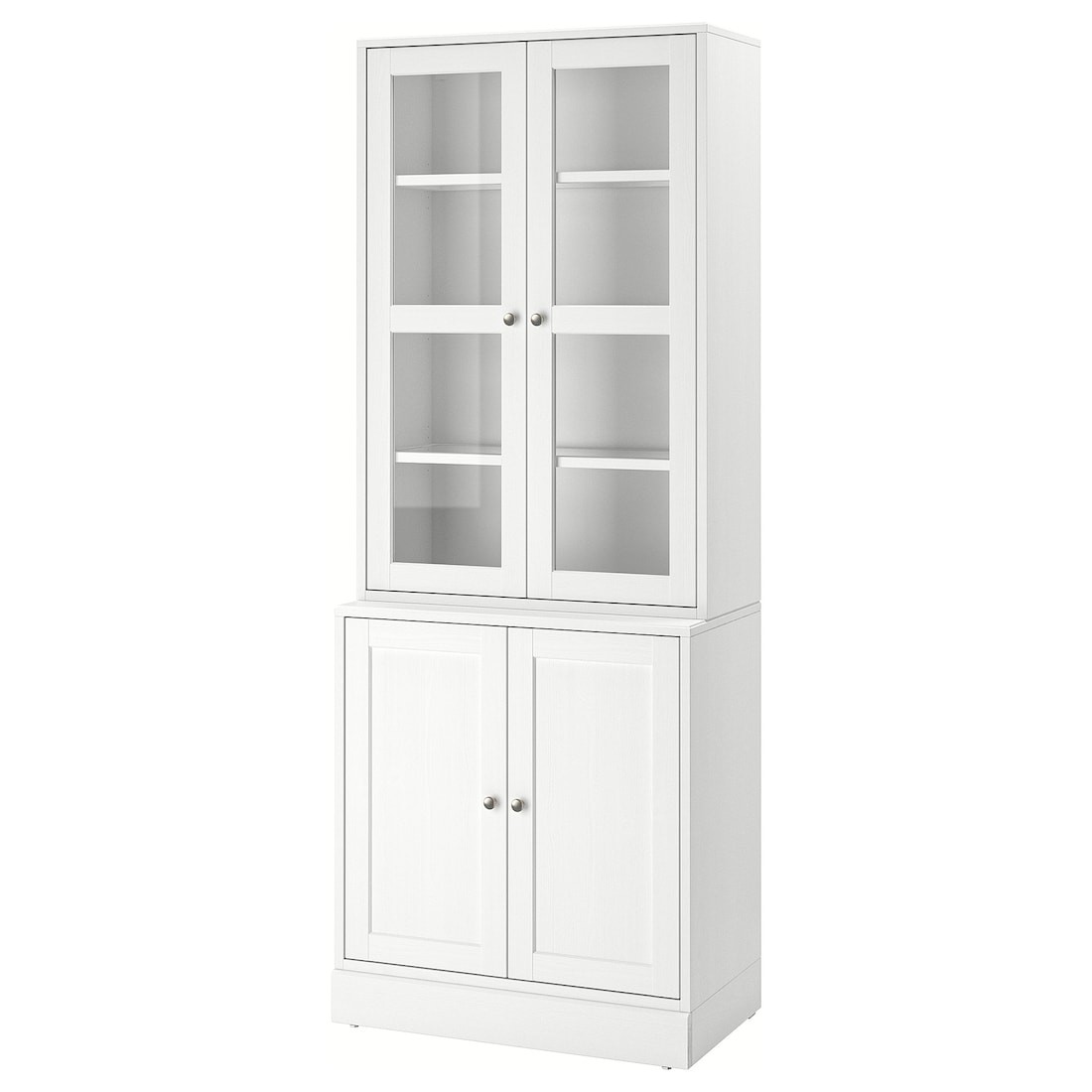 IKEA HAVSTA комбінація для зберіг зі склян двер, білий, 81x47x212 см 79534735 795.347.35