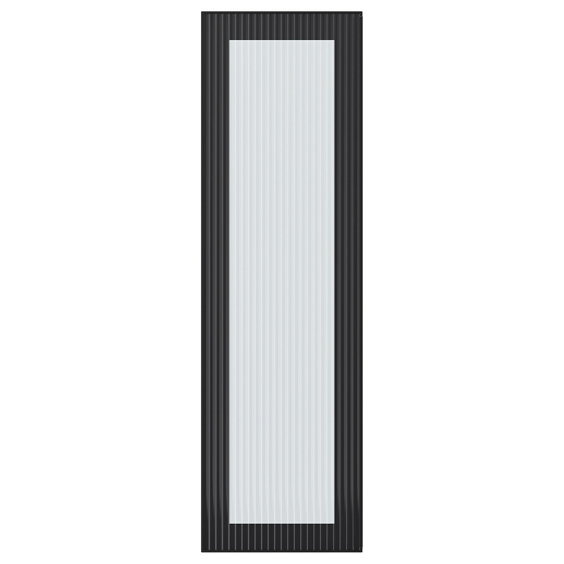 IKEA HEJSTA ХЕЙСТА Скляні двері, антрацит / рифлене скло, 30x100 см 90526630 | 905.266.30