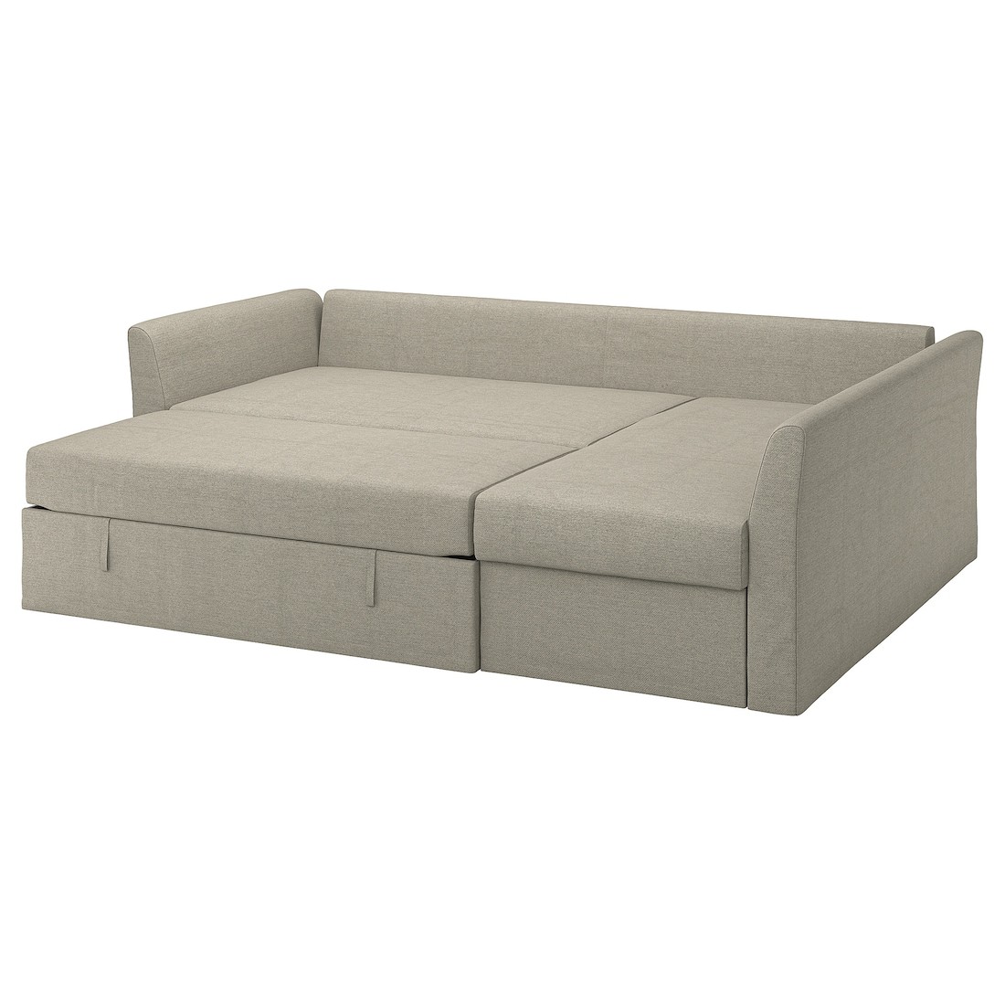 IKEA HOLMSUND Кутовий диван розкладний, Borgunda бежевий 59516898 595.168.98