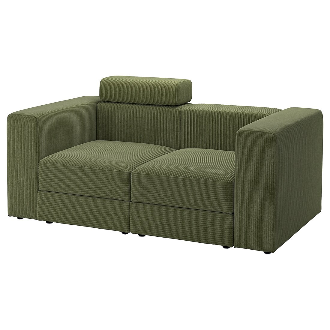 IKEA JÄTTEBO Модульний диван, 2-місний, з підголовником / Samsala темно-жовто-зелений 49510401 495.104.01