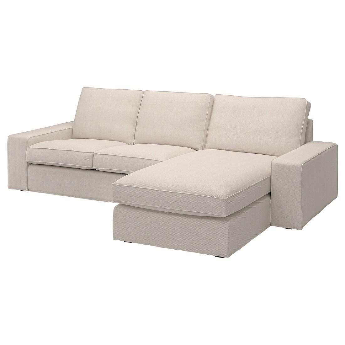 IKEA KIVIK КІВІК 3-місний диван з козеткою, Tresund світло-бежевий 79482840 794.828.40