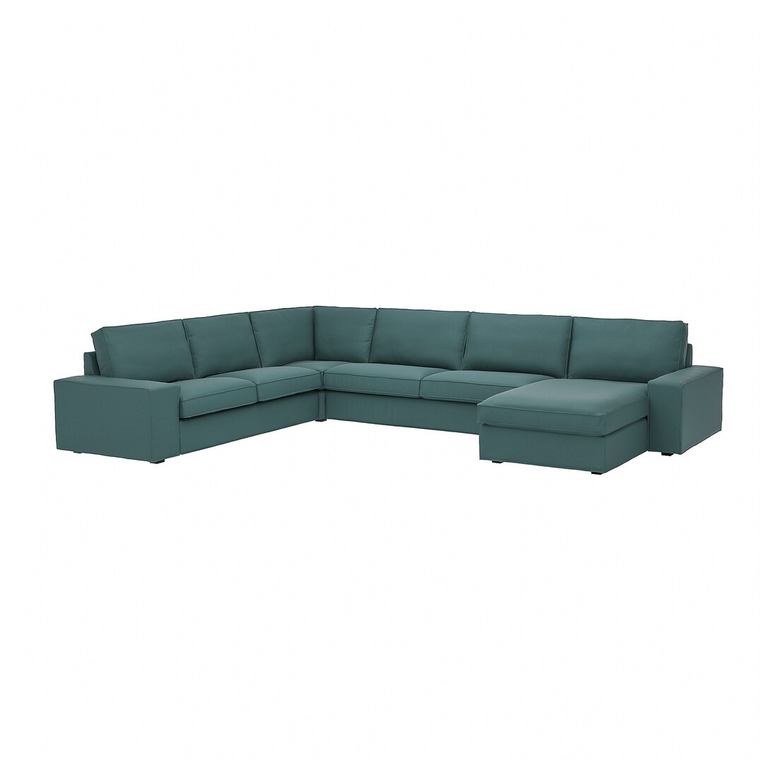 IKEA KIVIK КІВІК 6-місний кутовий диван з шезлонгом, Kelinge сіро-бірюзовий 39443025 394.430.25